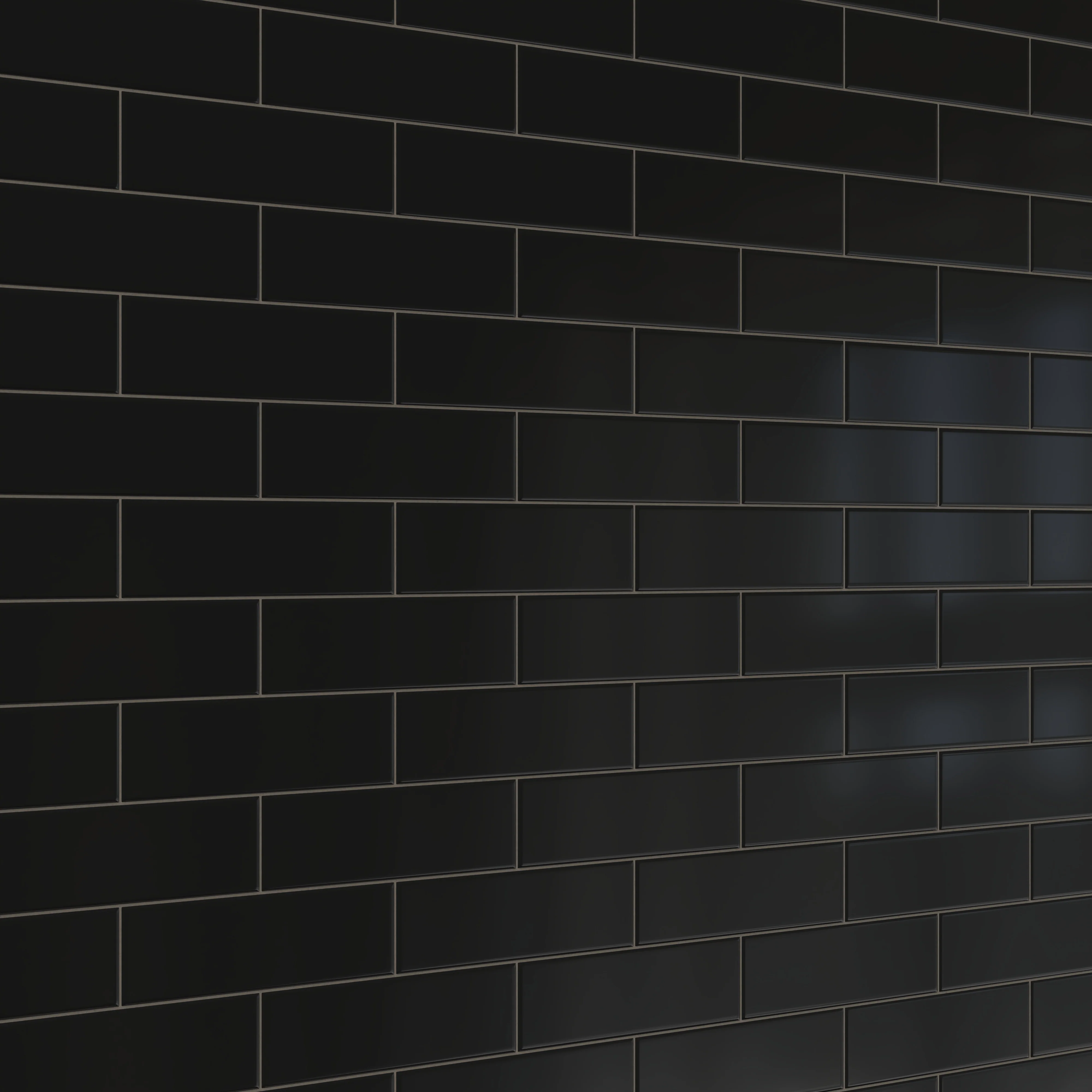 Polly 3 x 10 Satin Ceramic Tile in Black - Image 4