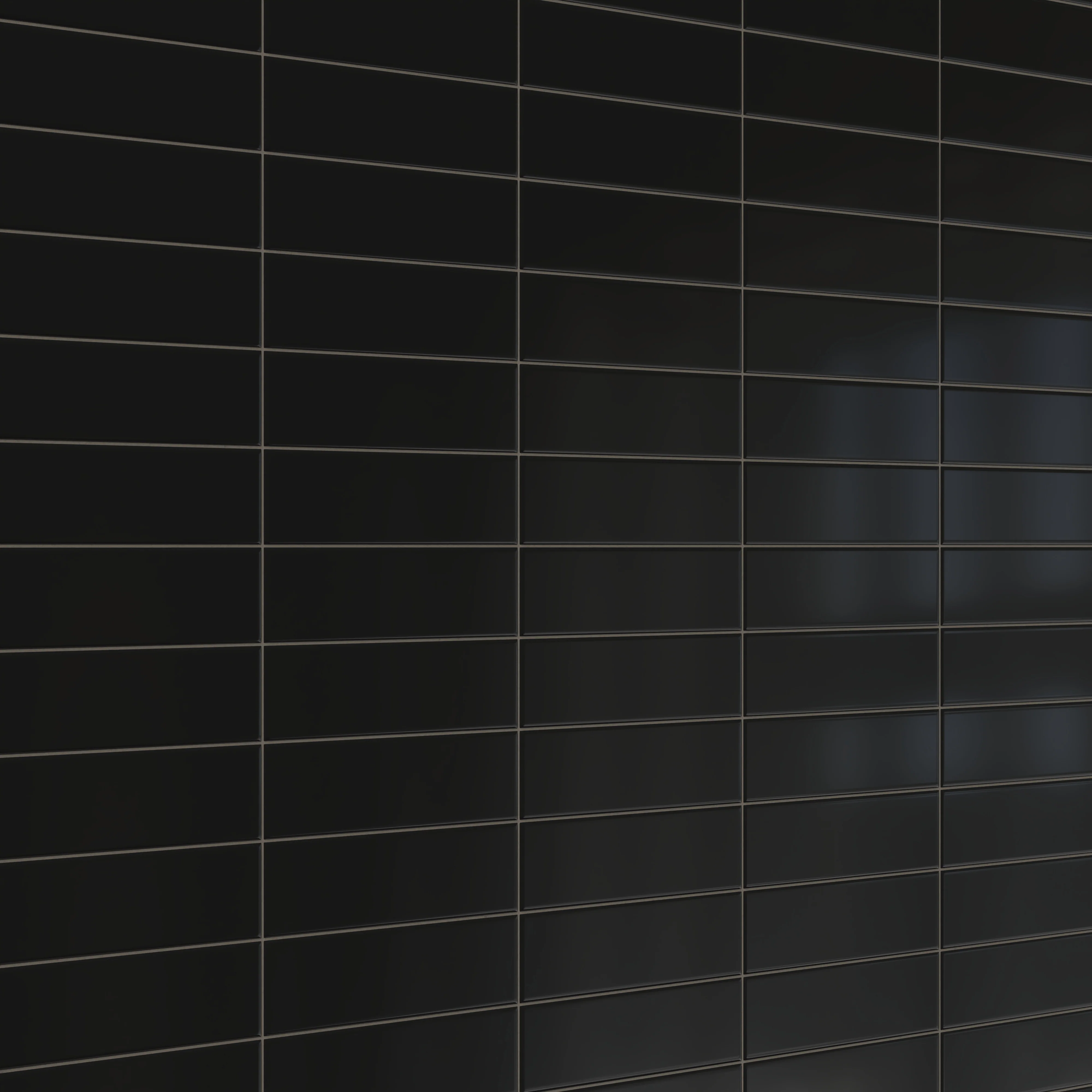 Polly 3 x 10 Satin Ceramic Tile in Black - Image 7