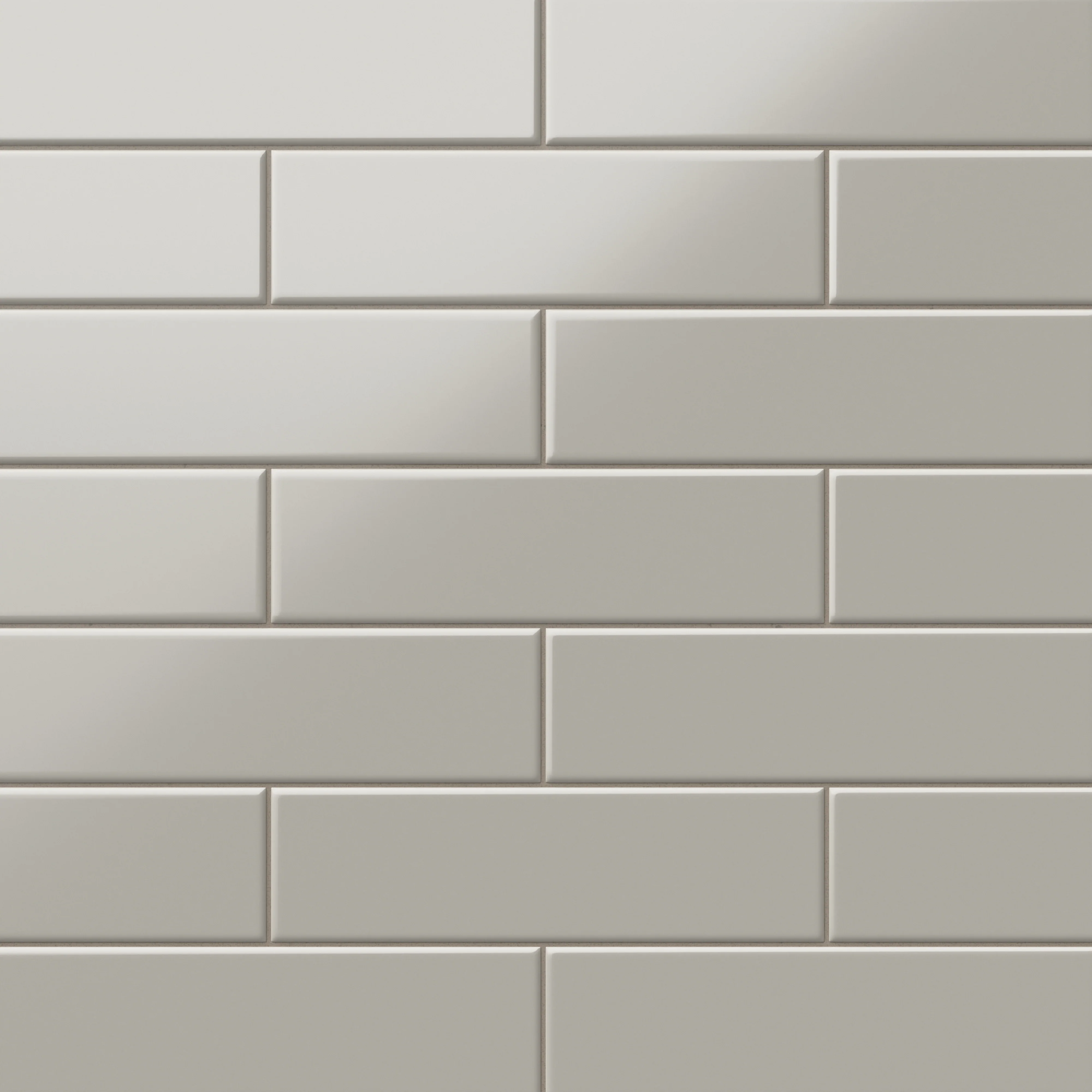 Polly 3 x 10 Satin Ceramic Tile in Grey