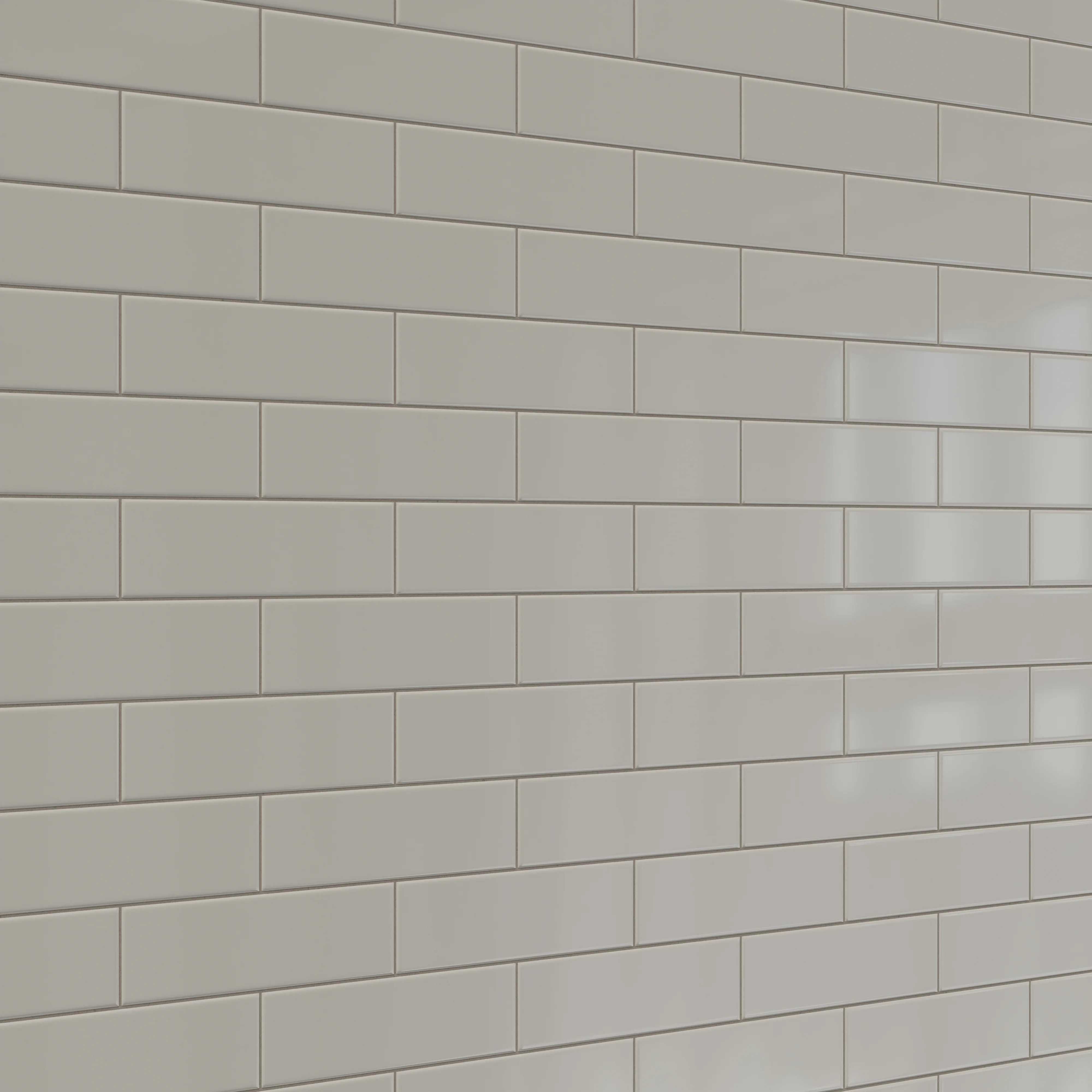 Polly 3 x 10 Satin Ceramic Tile in Grey - Image 4