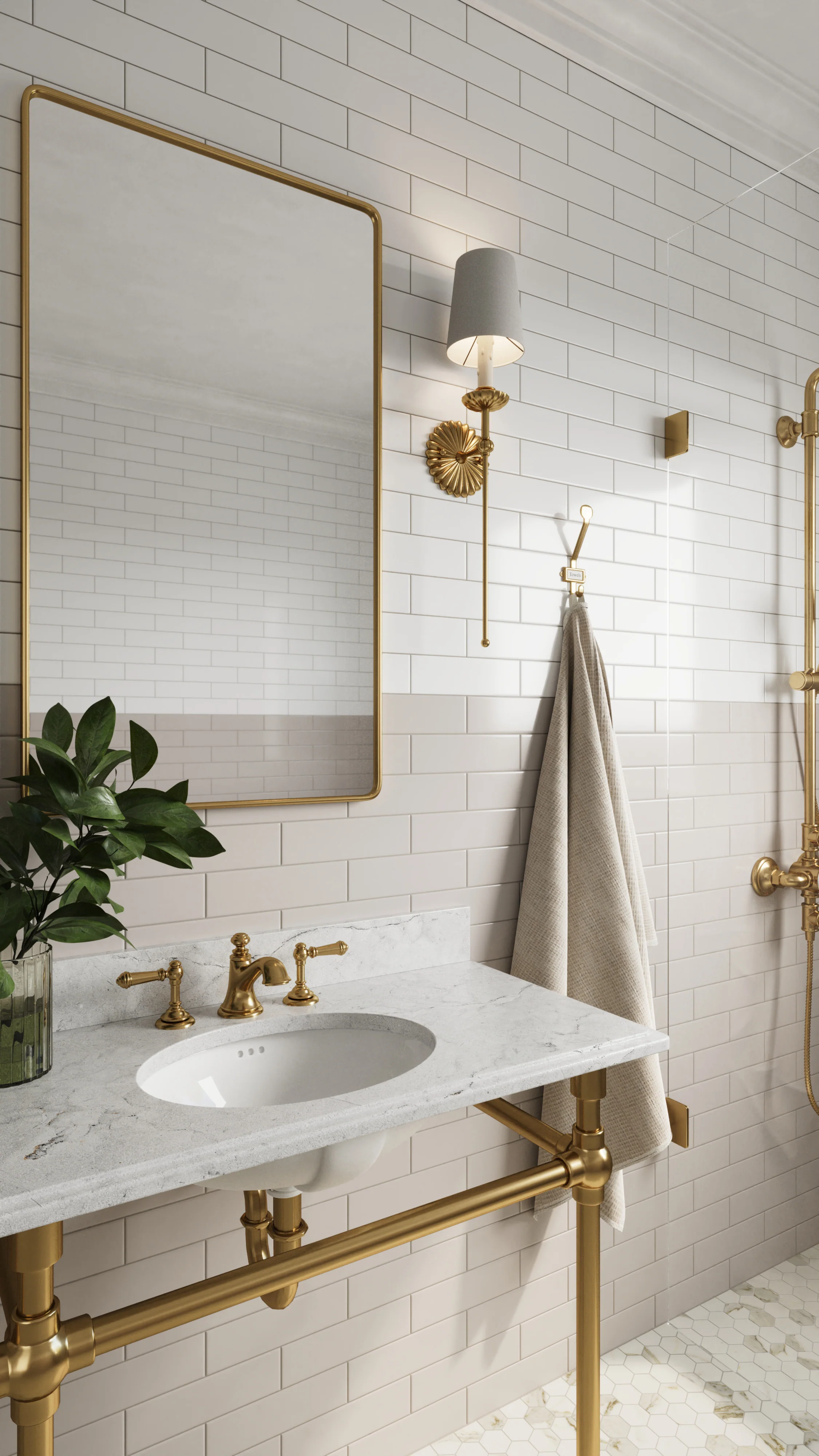 Polly 3 x 10 Satin Ceramic Tile in White - Image 13