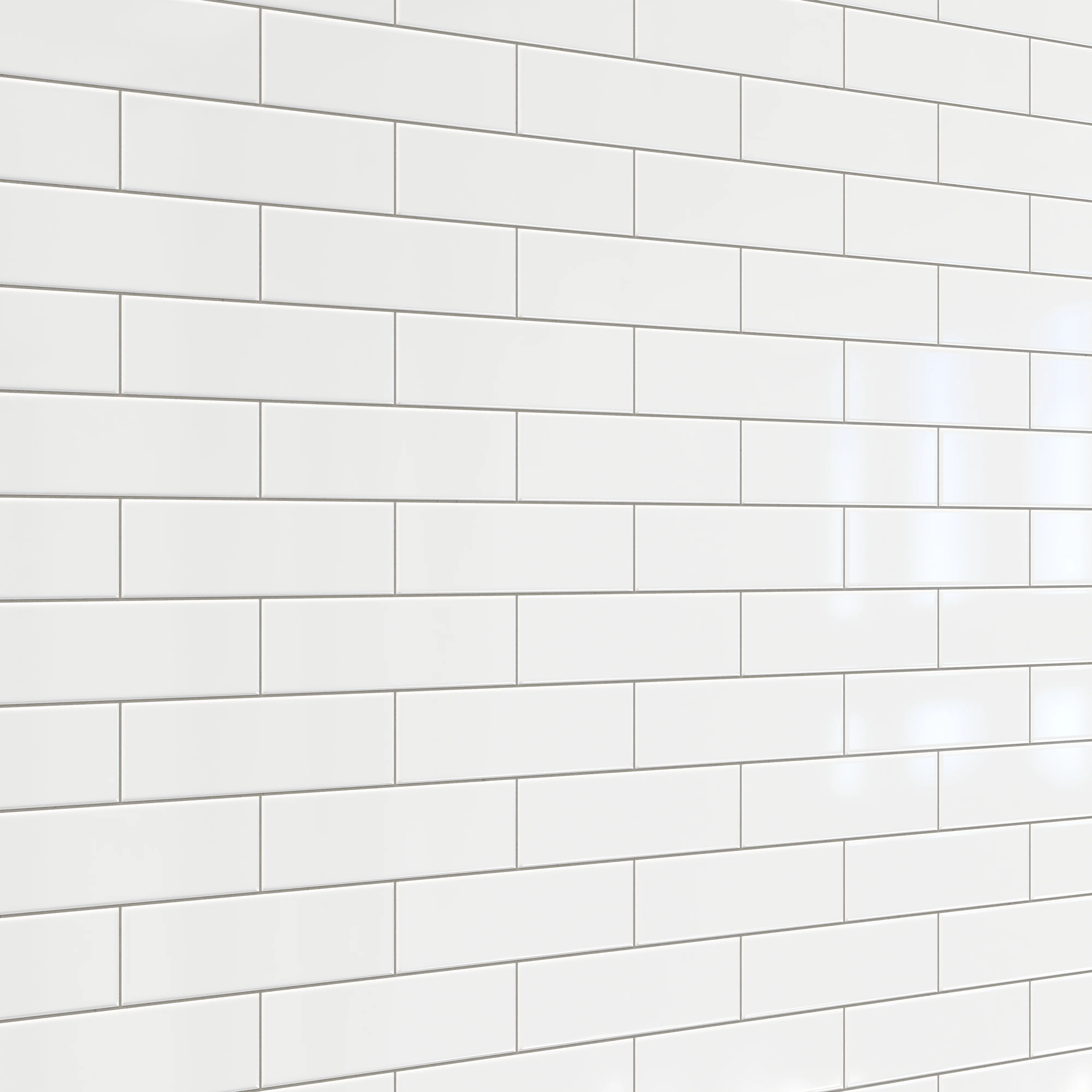 Polly 3 x 10 Satin Ceramic Tile in White - Image 5