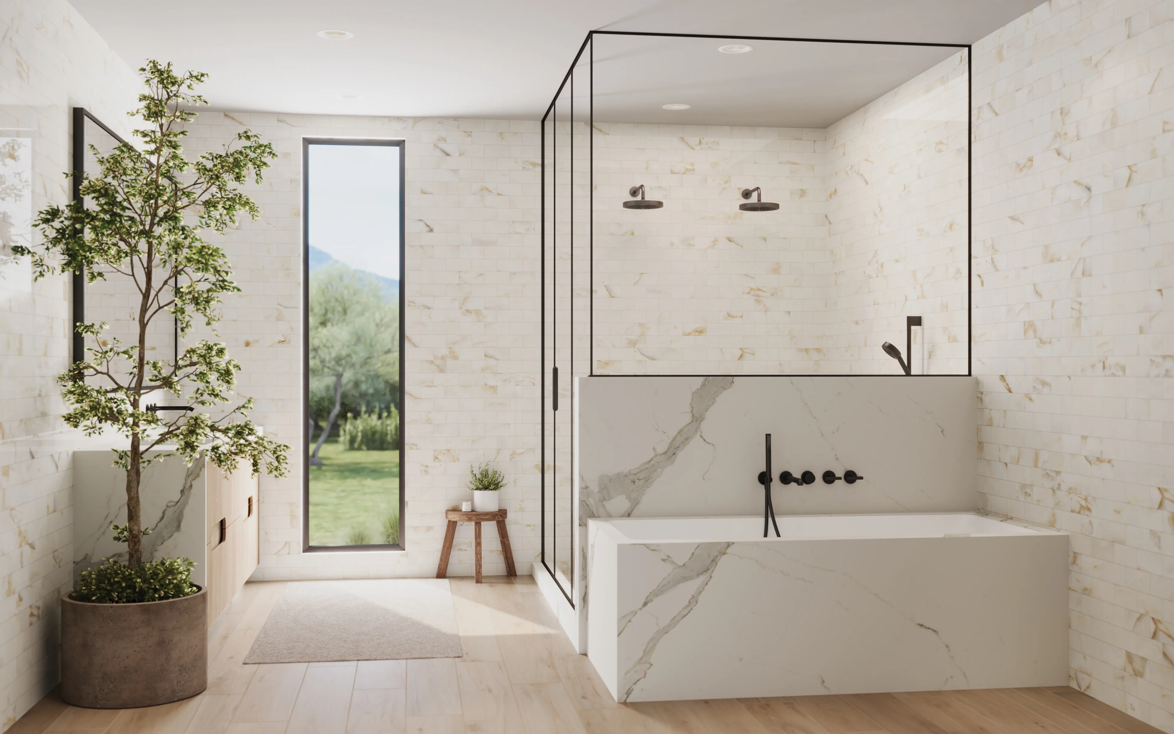 Preston 8 x 48 Matte Porcelain Tile in Birch - Image 5