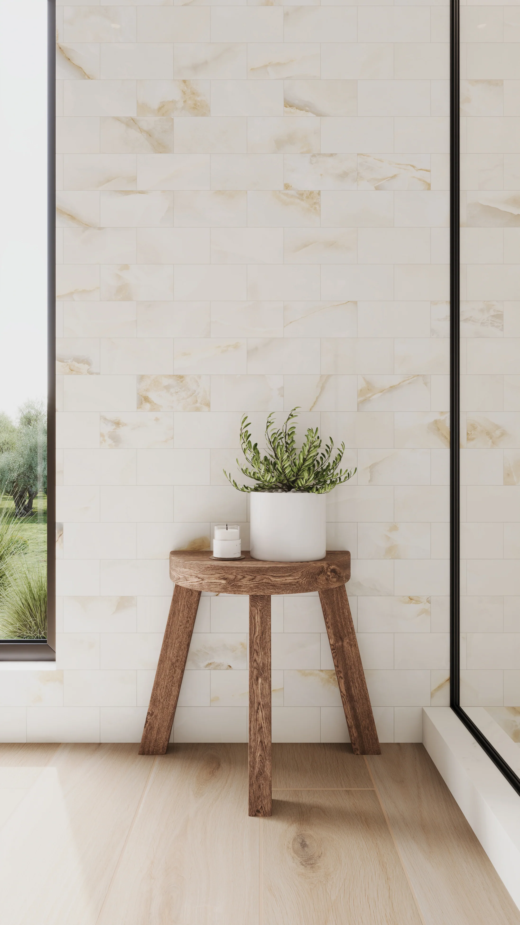 Preston 8 x 48 Matte Porcelain Tile in Birch - Image 8