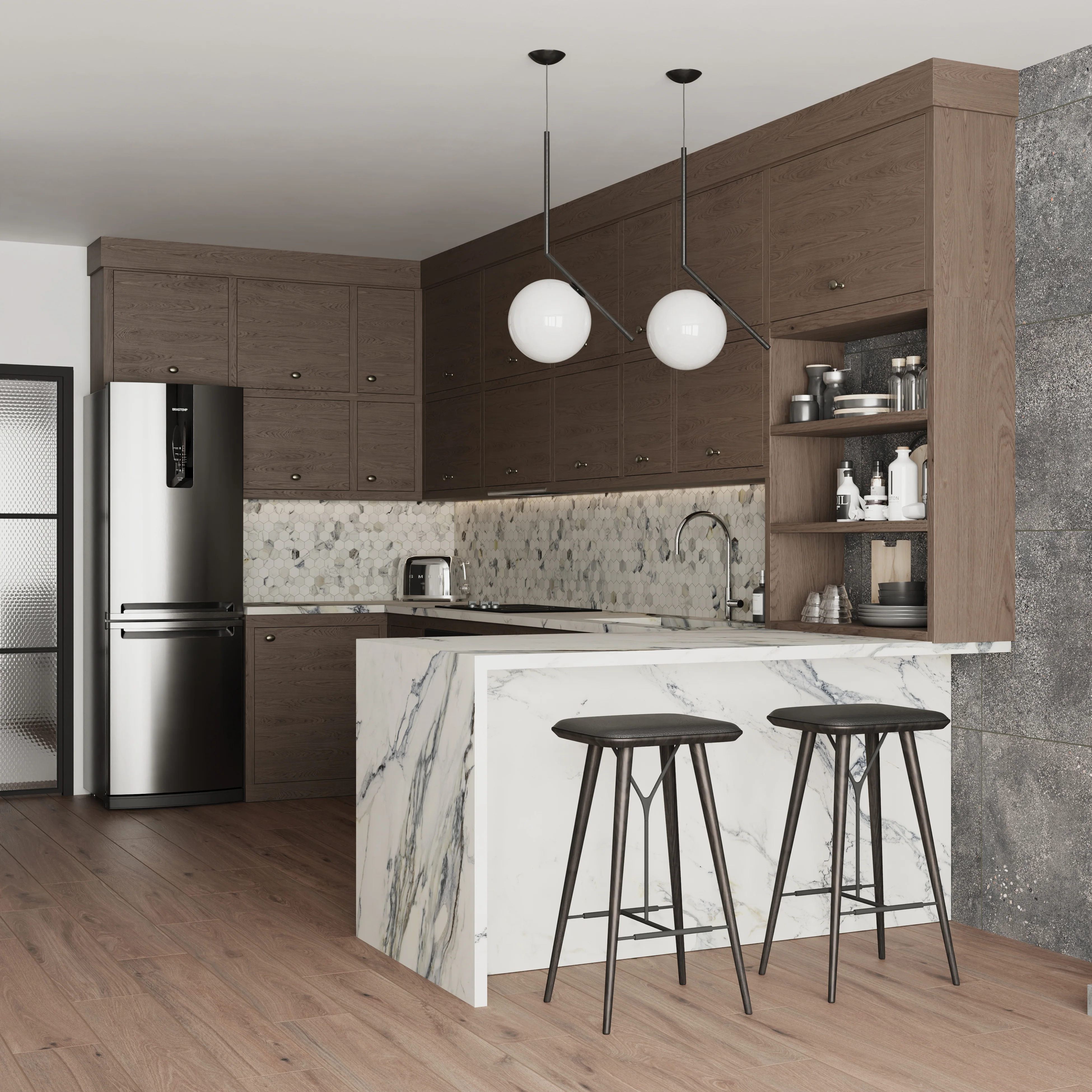 Preston 8 x 48 Matte Porcelain Tile in Chestnut - Image 20