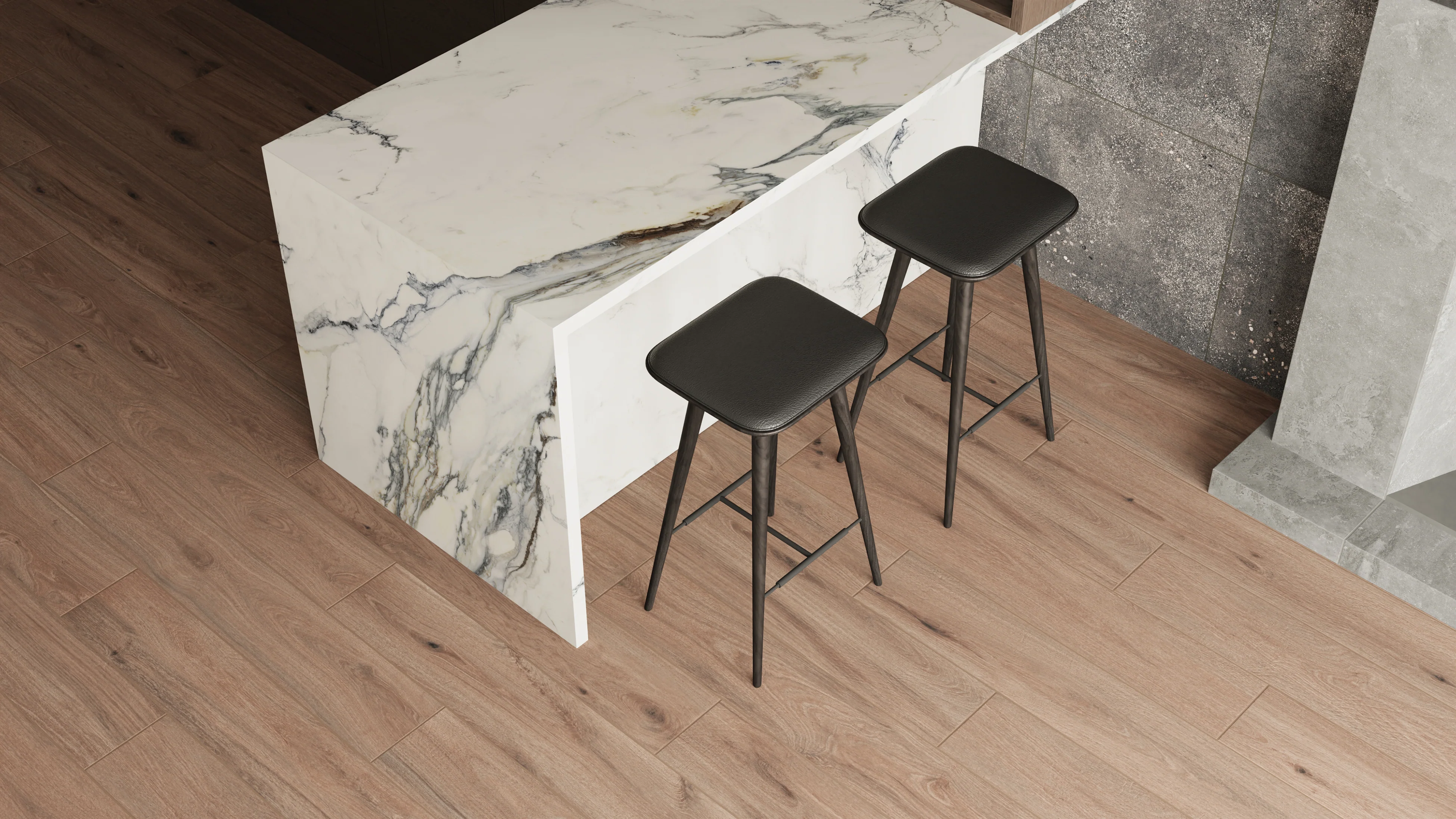 Preston 8 x 48 Matte Porcelain Tile in Chestnut - Image 21