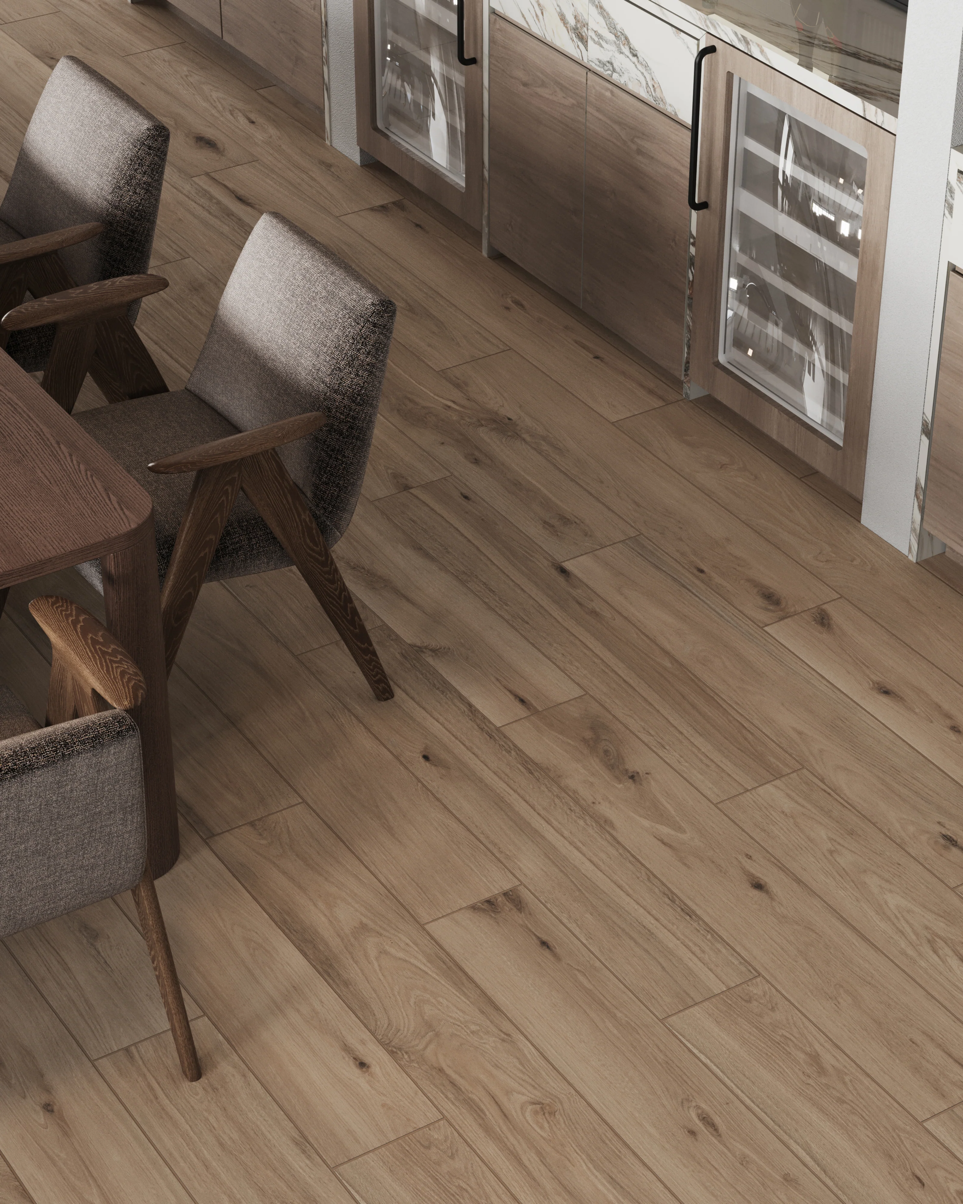 Preston 8 x 48 Matte Porcelain Tile in Pine - Image 5