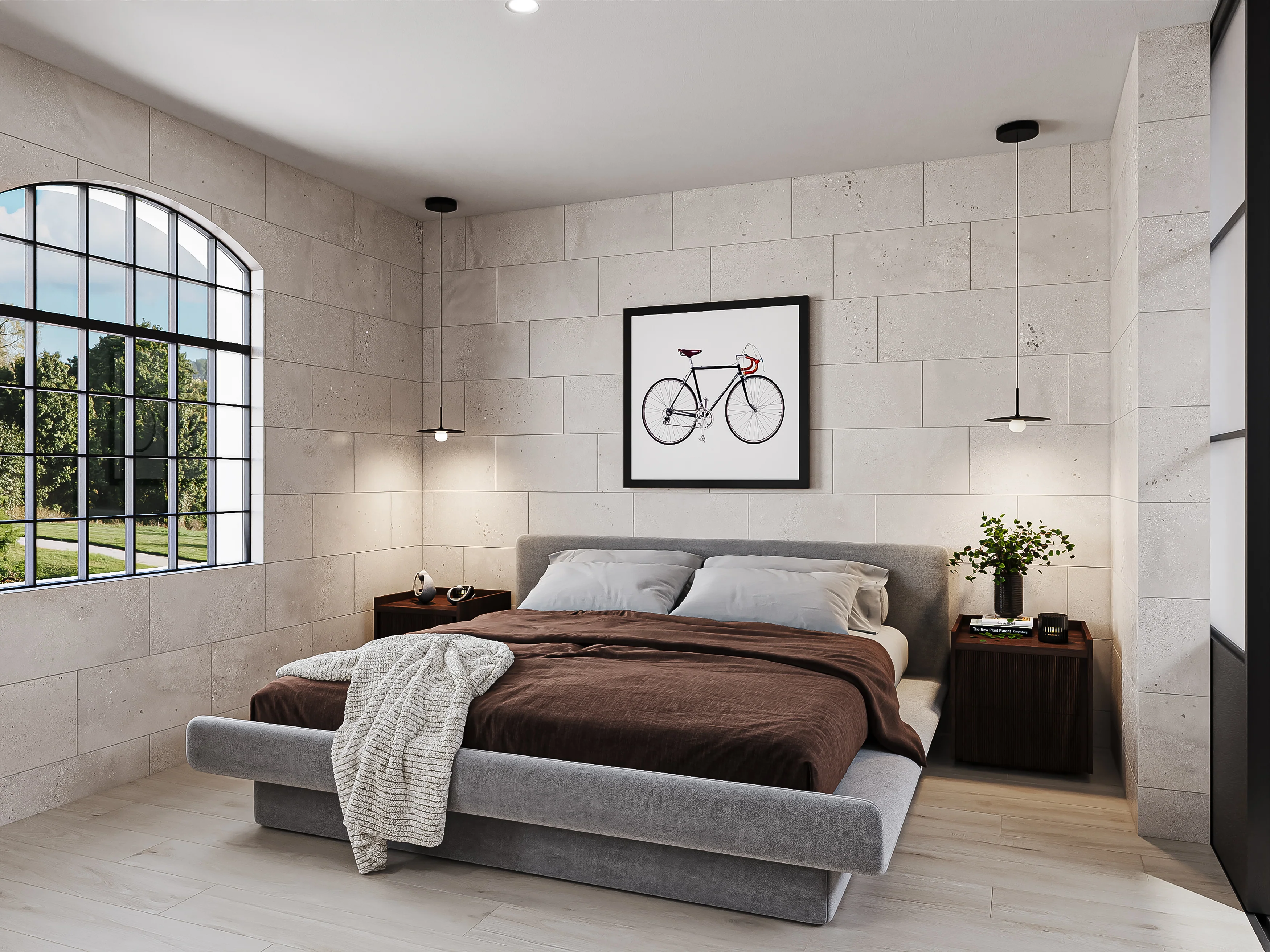 Preston 8 x 48 Matte Porcelain Tile in Poplar - Image 6