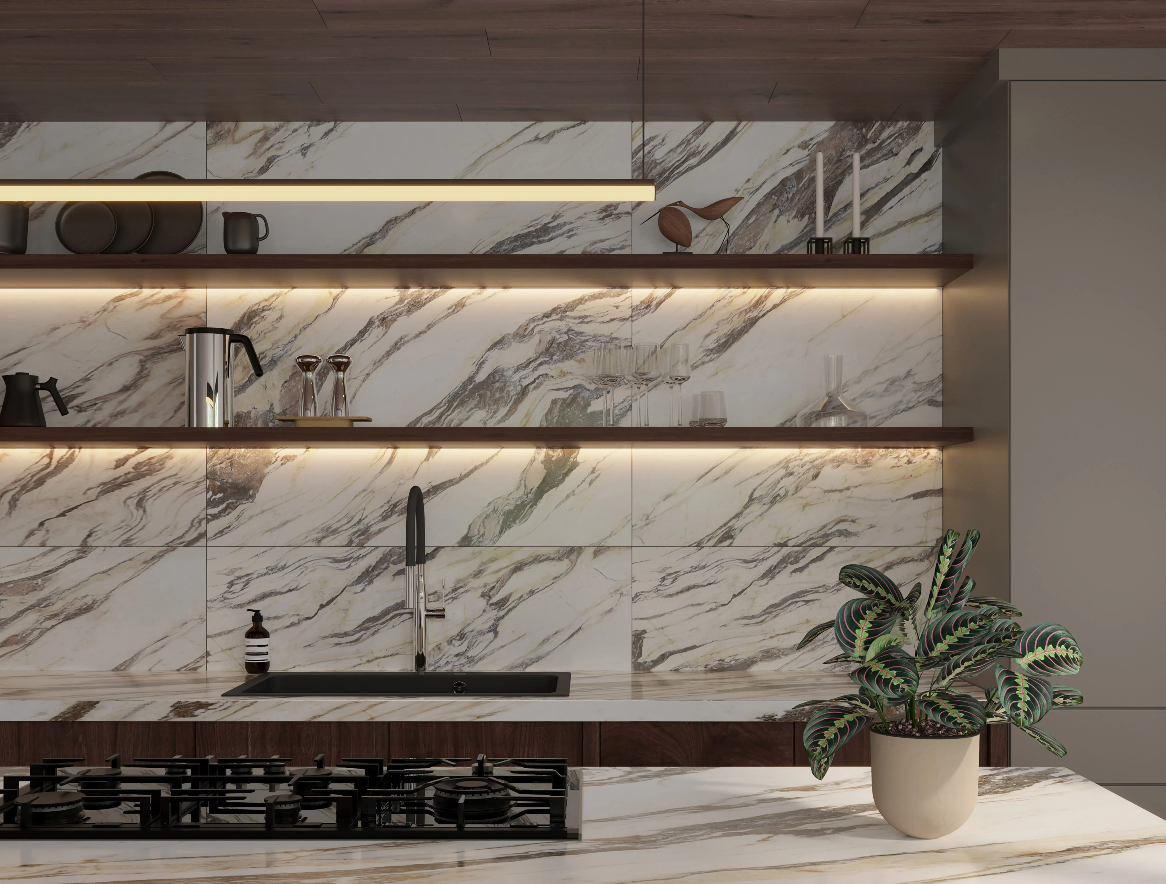 Preston 8 x 48 Matte Porcelain Tile in Teak - Image 3