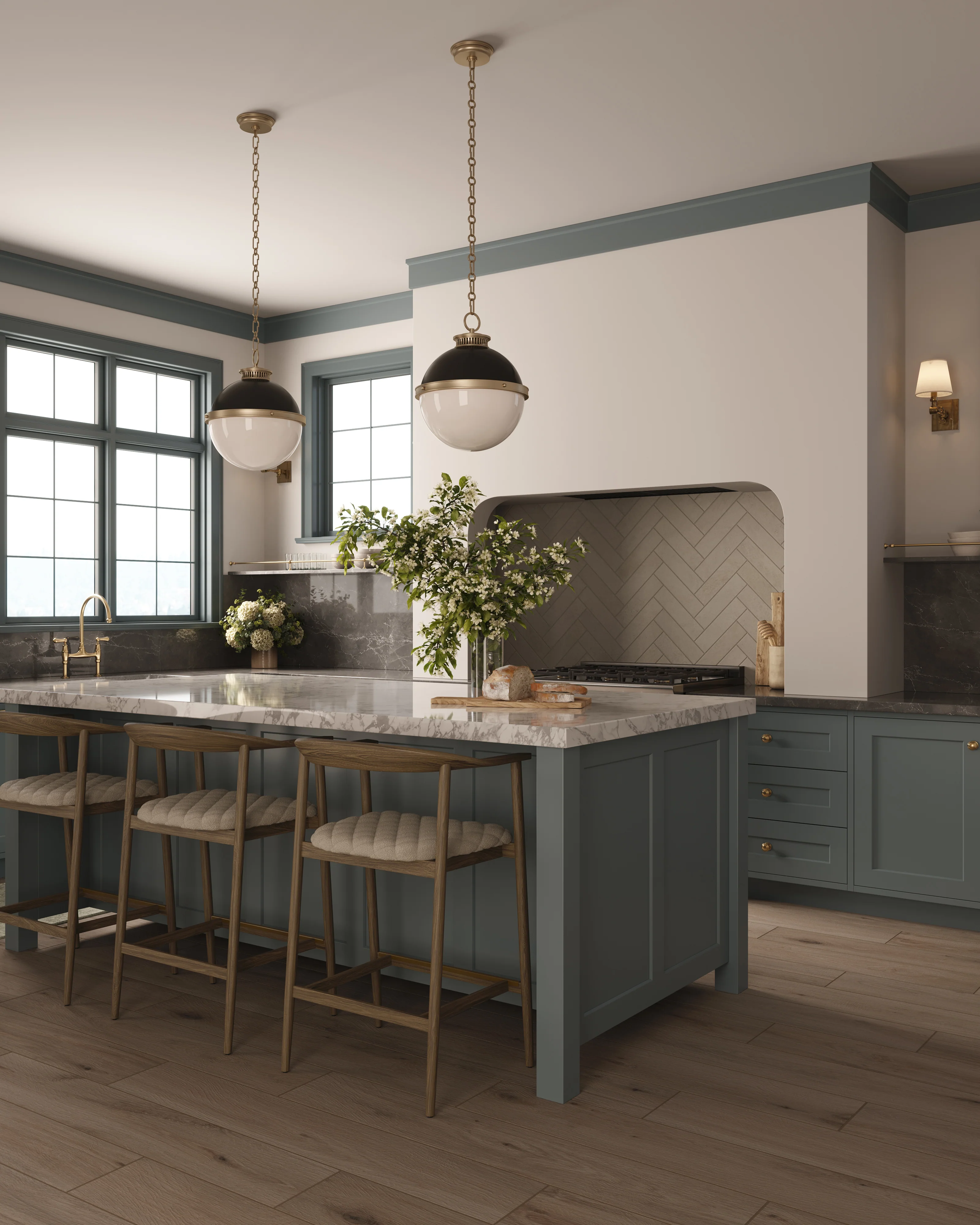 Preston 8 x 48 Matte Porcelain Tile in White Oak - Image 20