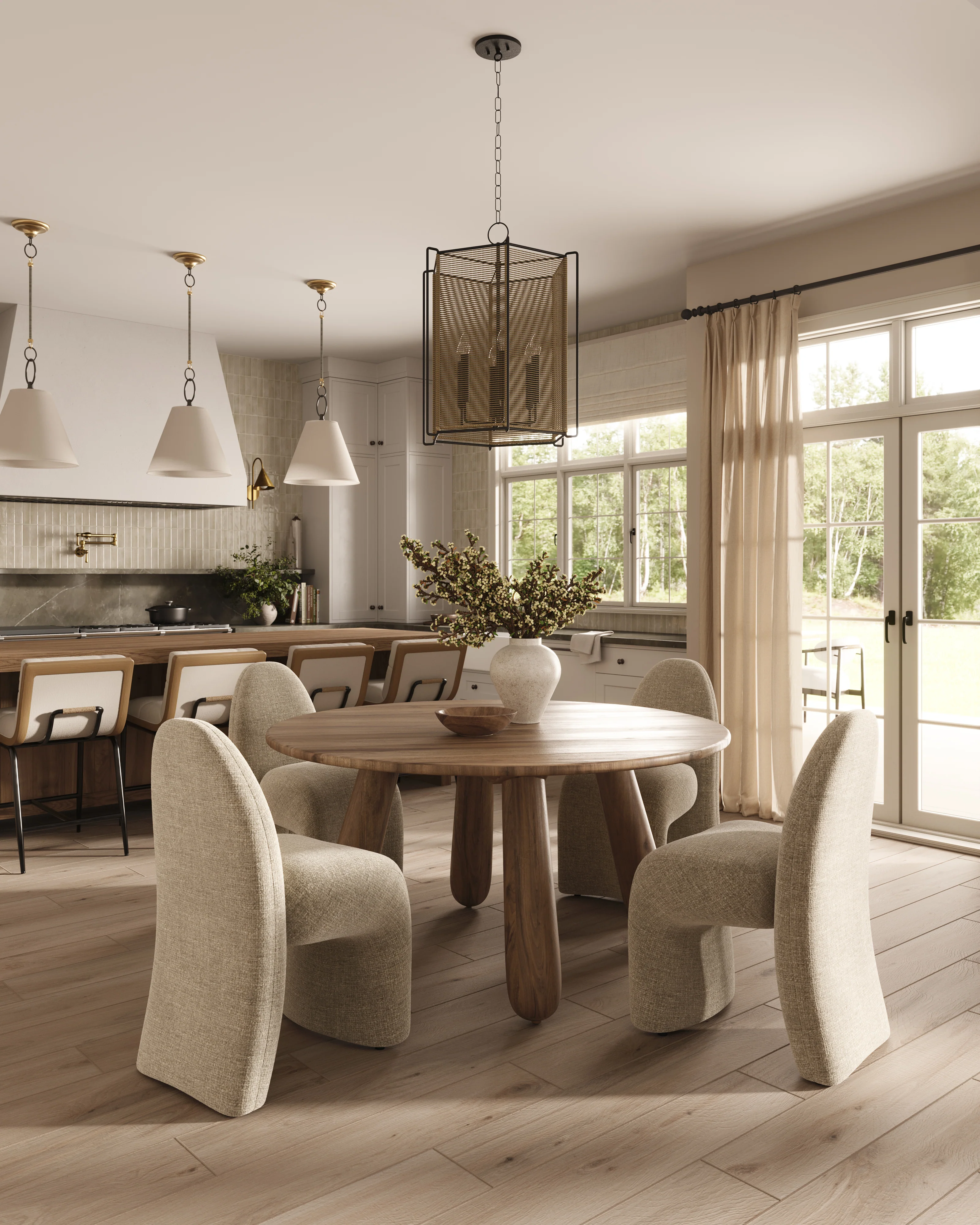 Preston 8 x 48 Matte Porcelain Tile in White Oak - Image 21