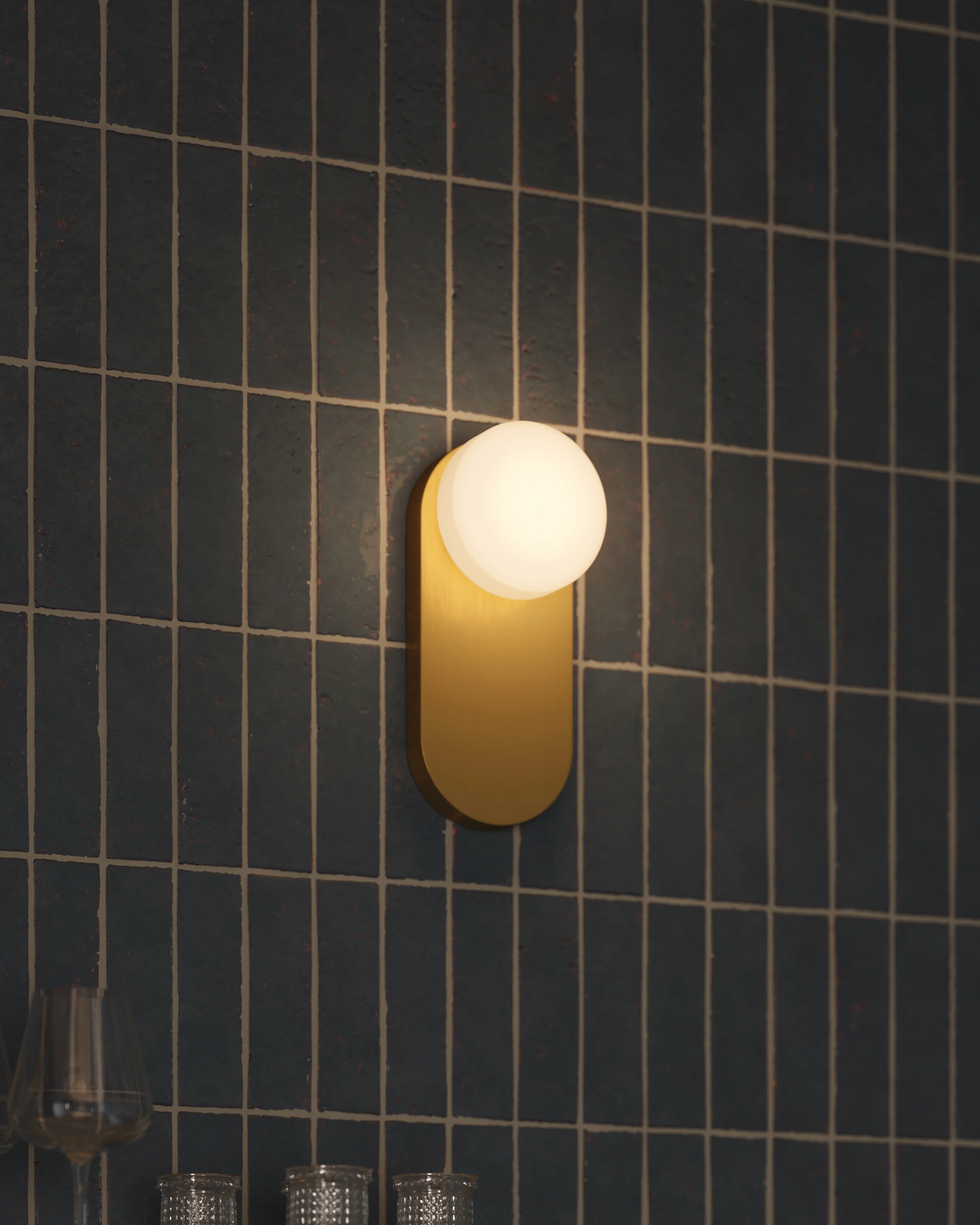Primm 12" Socket Wall/Vanity Light in Brushed Gold - Image 2