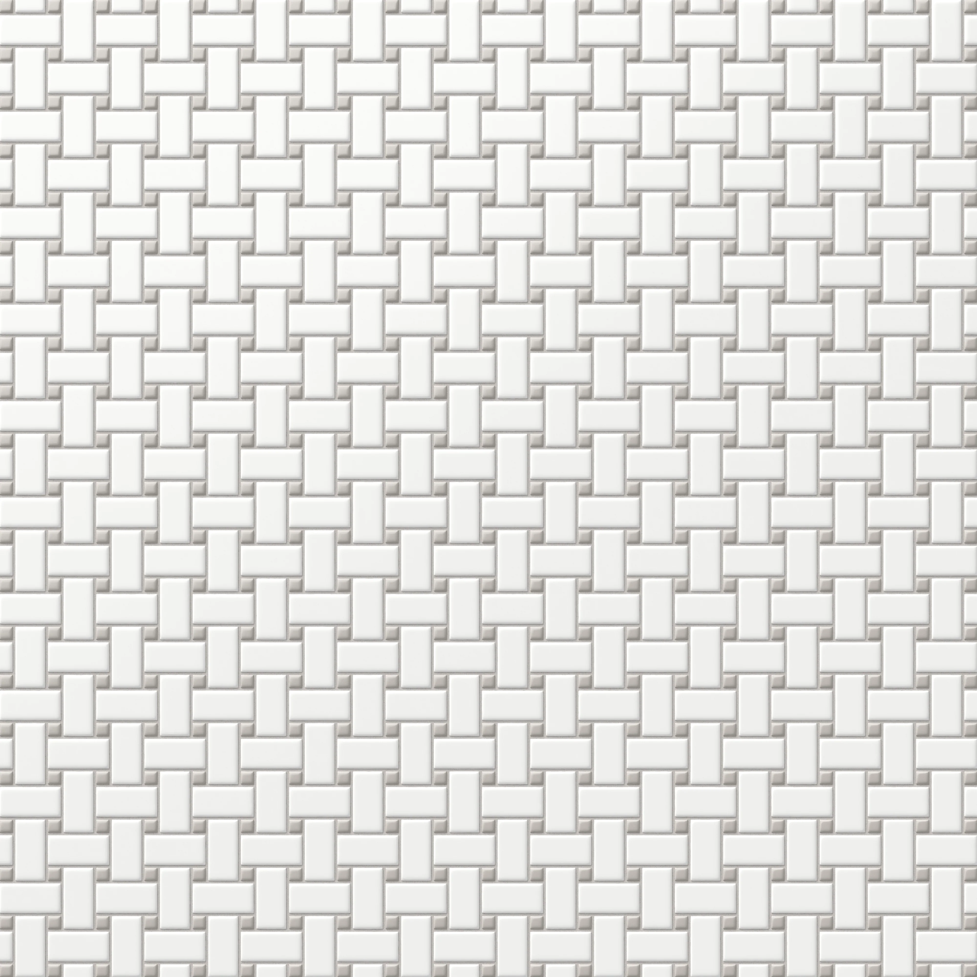 Quinn 12 x 12 Matte Porcelain Basket Weave Mosaic Tile in Grey & White Mix - Image 4