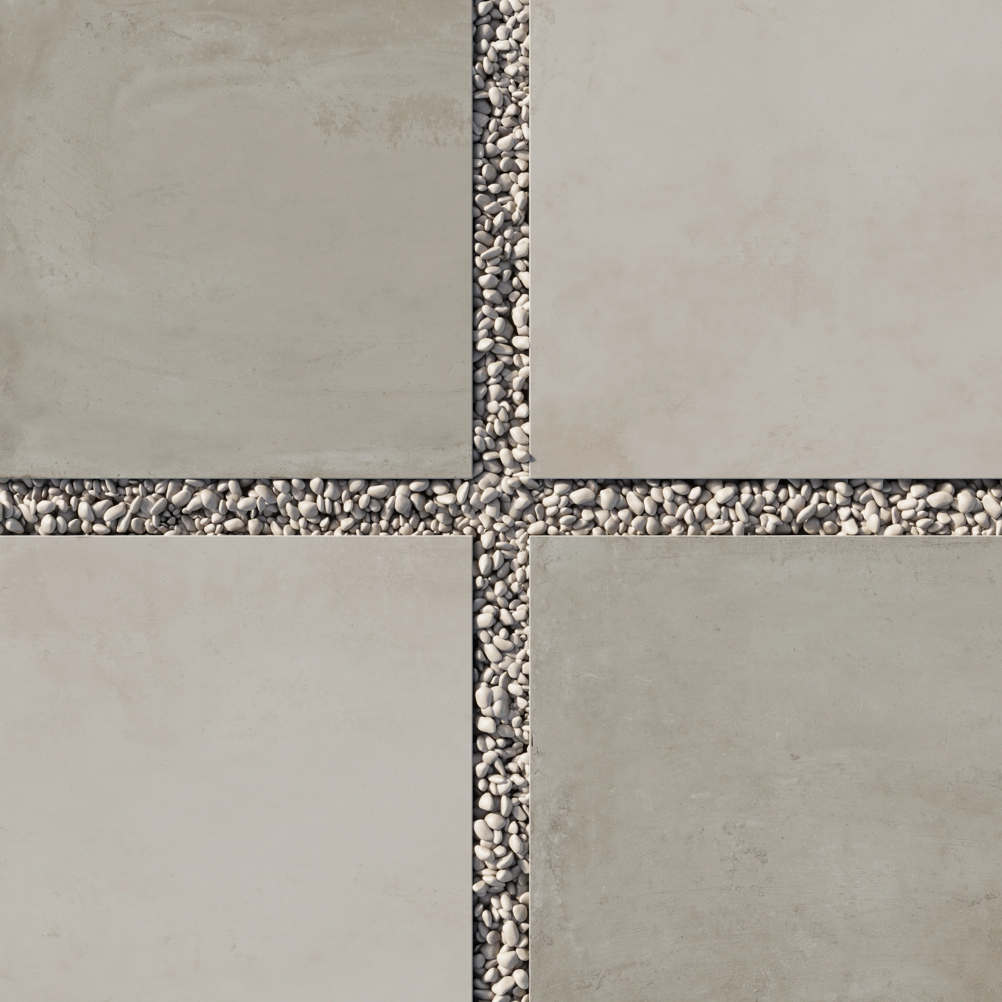 Ramsey 24 x 24 Checkerboard Grip 2cm Porcelain Paver Tile in Putty & Chalk - Image 3