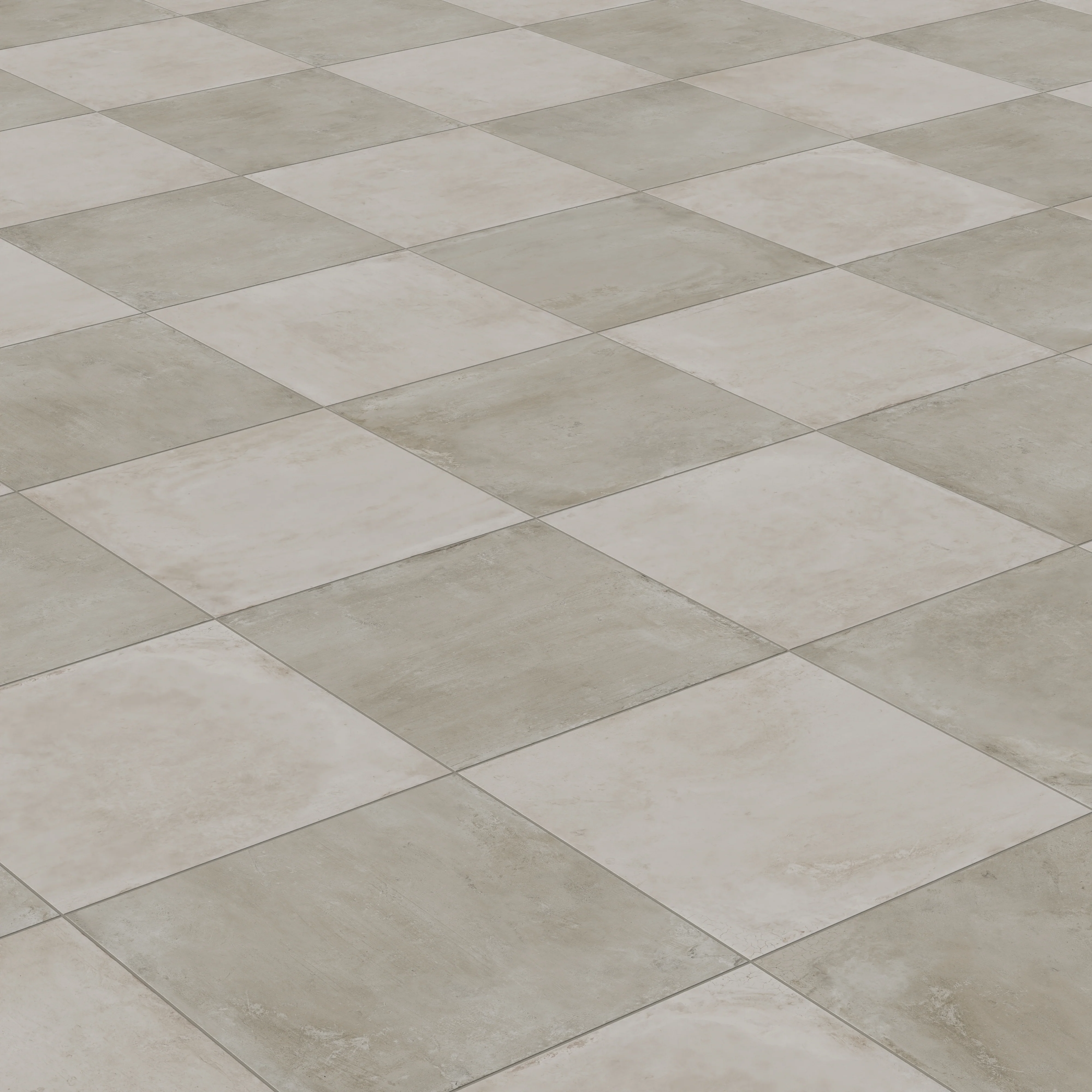 Ramsey 24 x 24 Checkerboard Grip 2cm Porcelain Paver Tile in Putty & Chalk - Image 7