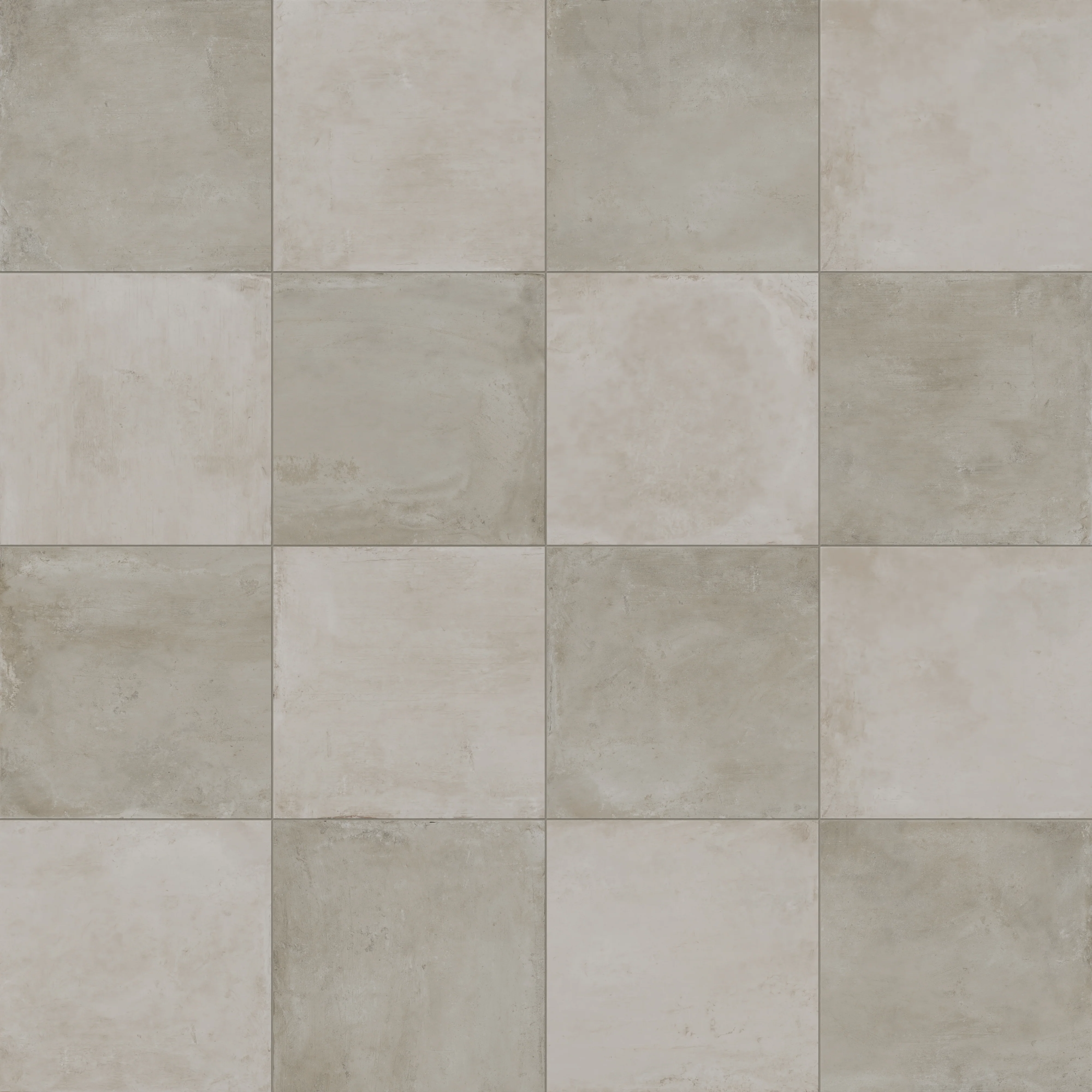 Ramsey 24 x 24 Checkerboard Grip 2cm Porcelain Paver Tile in Putty & Chalk - Image 9