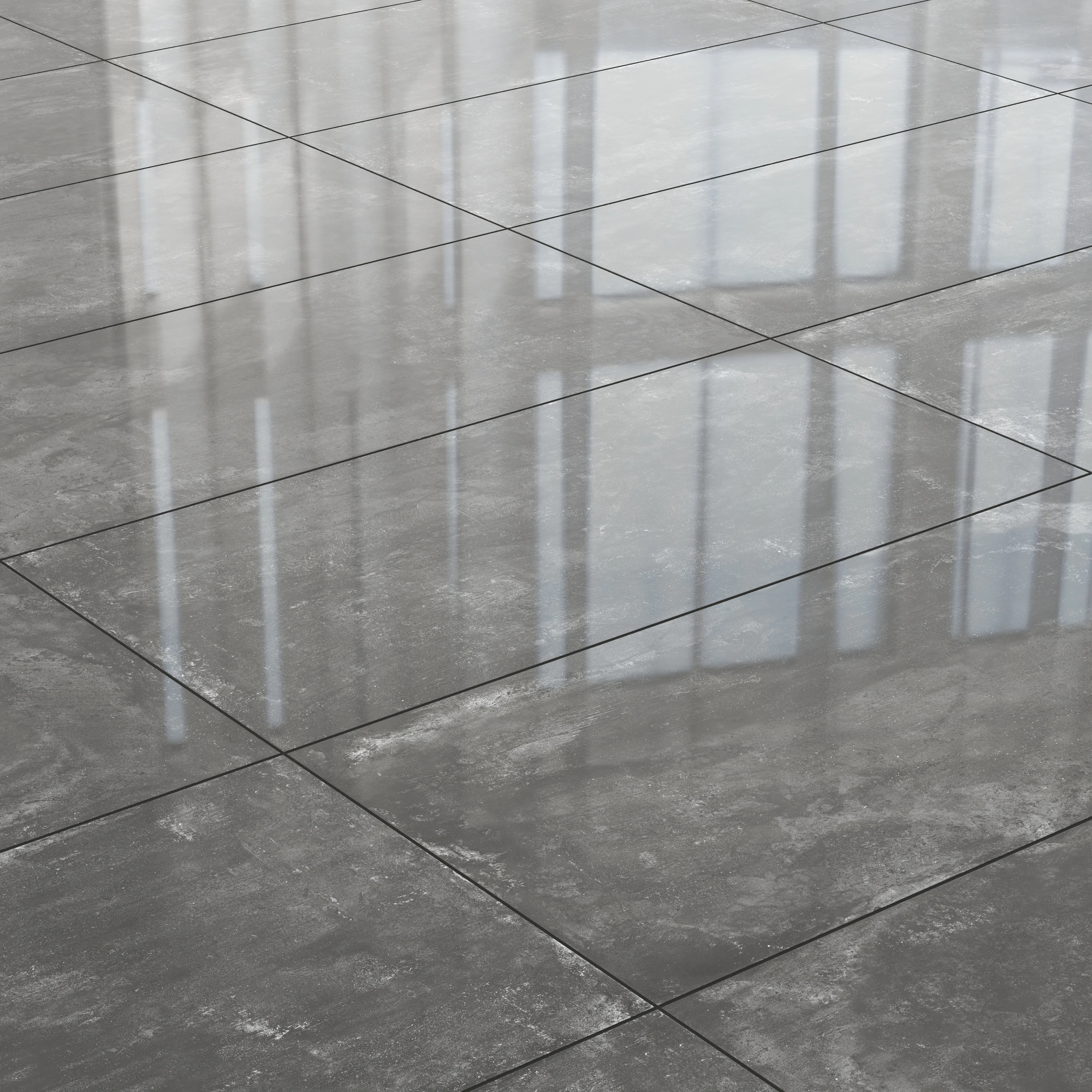 Ramsey 24 x 48 Polished Porcelain Tile in Coal - Image 4