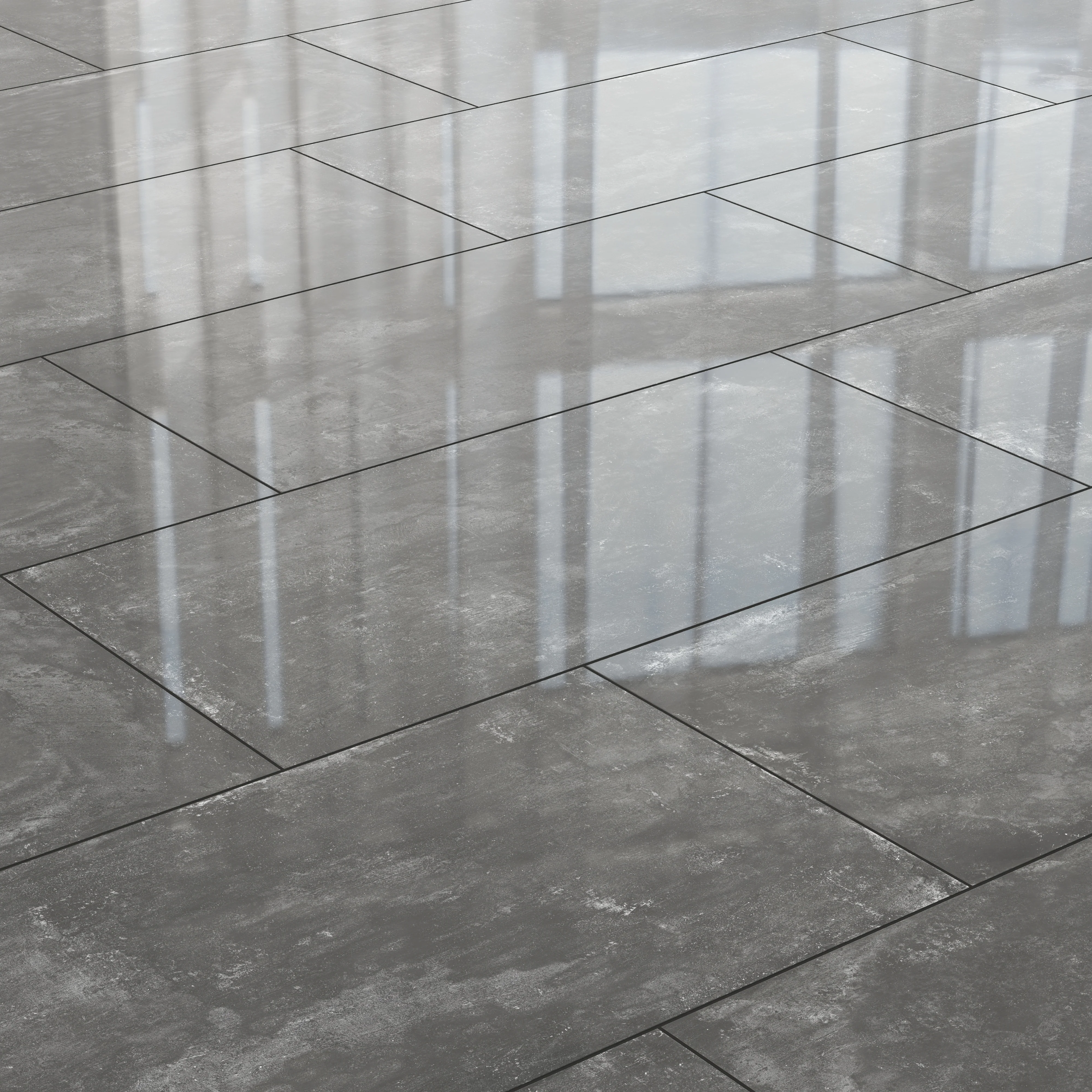 Ramsey 24 x 48 Polished Porcelain Tile in Coal - Image 6