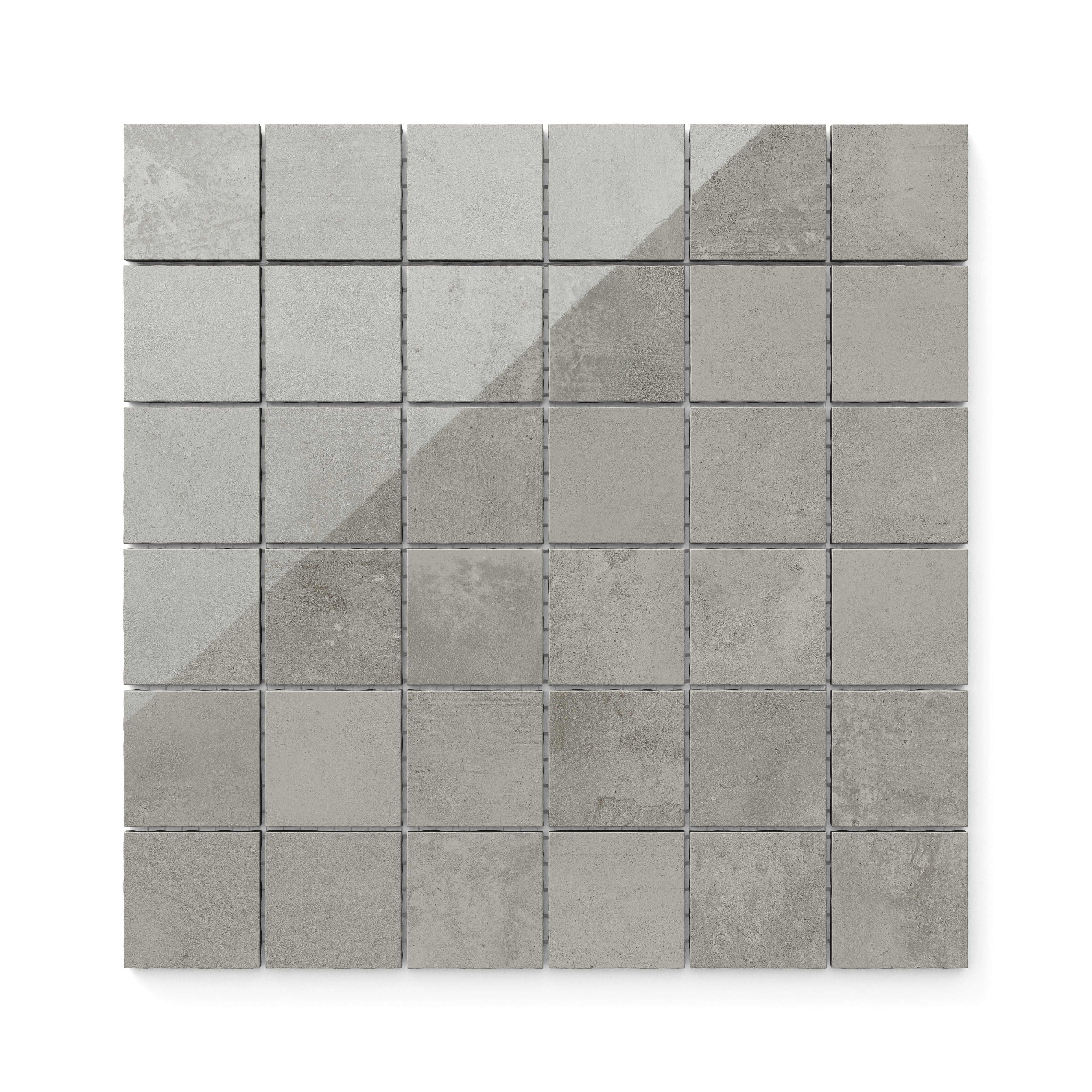 Ramsey 2 x 2 Polished Porcelain Mosaic Tile in Ash