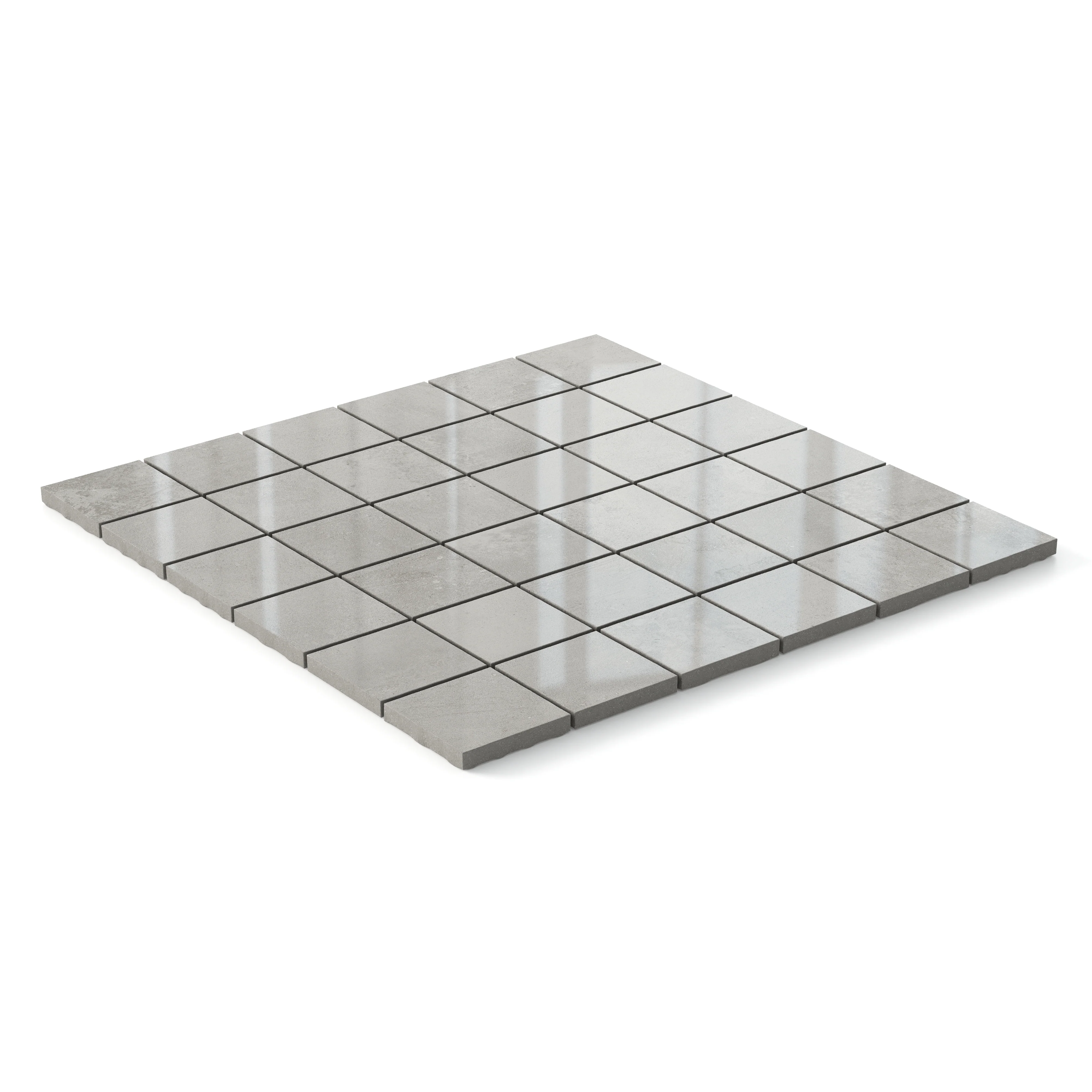 Ramsey 2 x 2 Polished Porcelain Mosaic Tile in Ash - Image 2