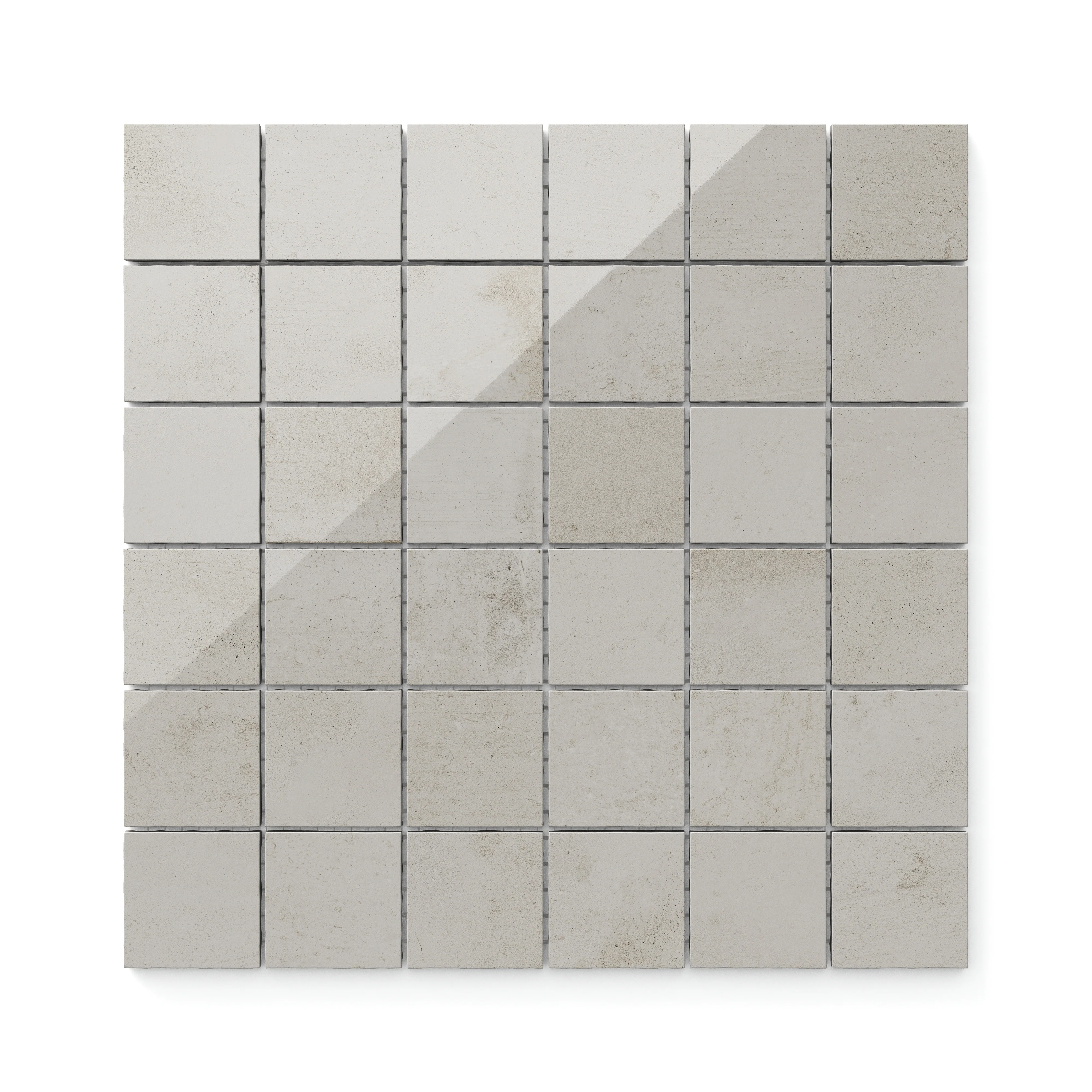 Ramsey 2 x 2 Polished Porcelain Mosaic Tile in Chalk