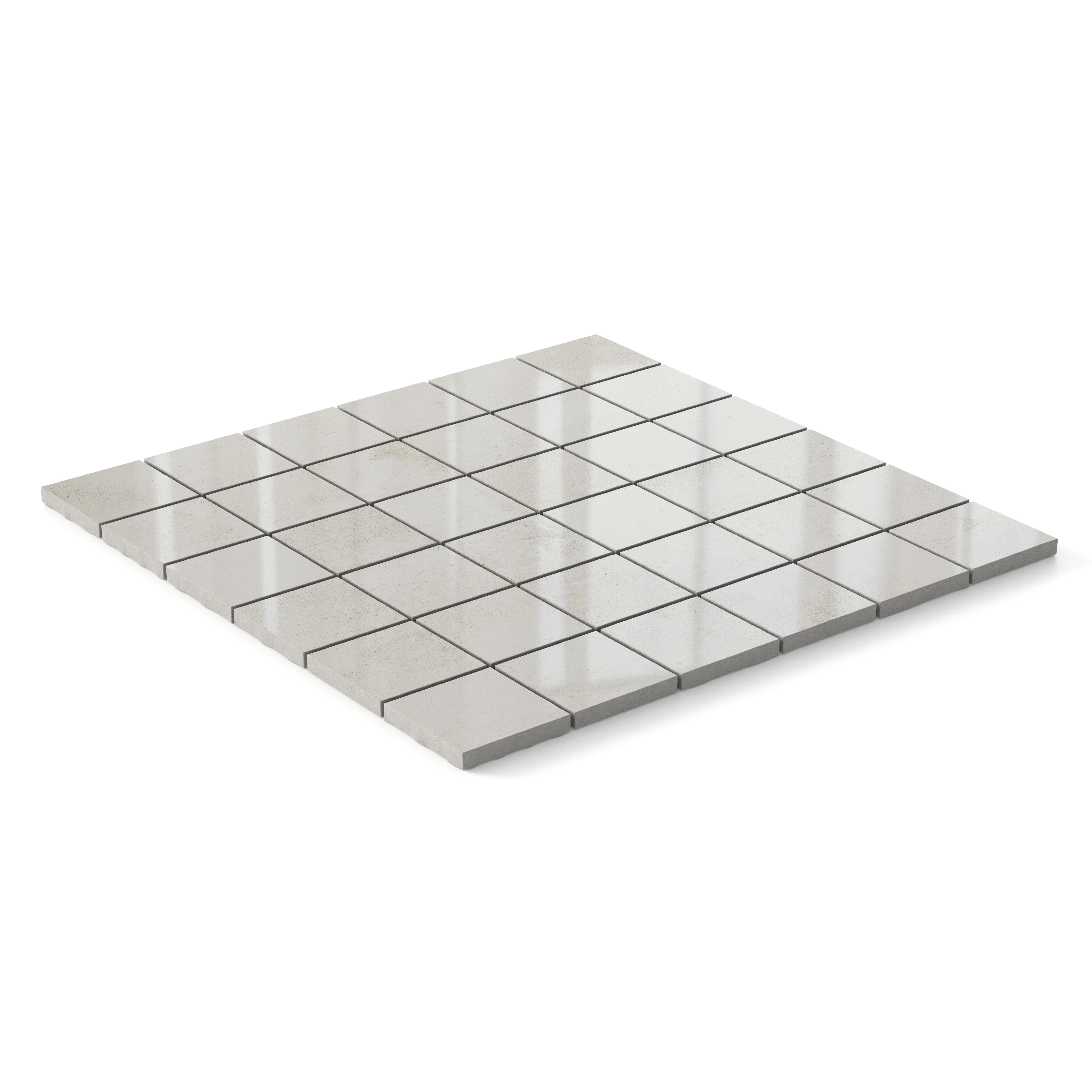 Ramsey 2 x 2 Polished Porcelain Mosaic Tile in Chalk - Image 2