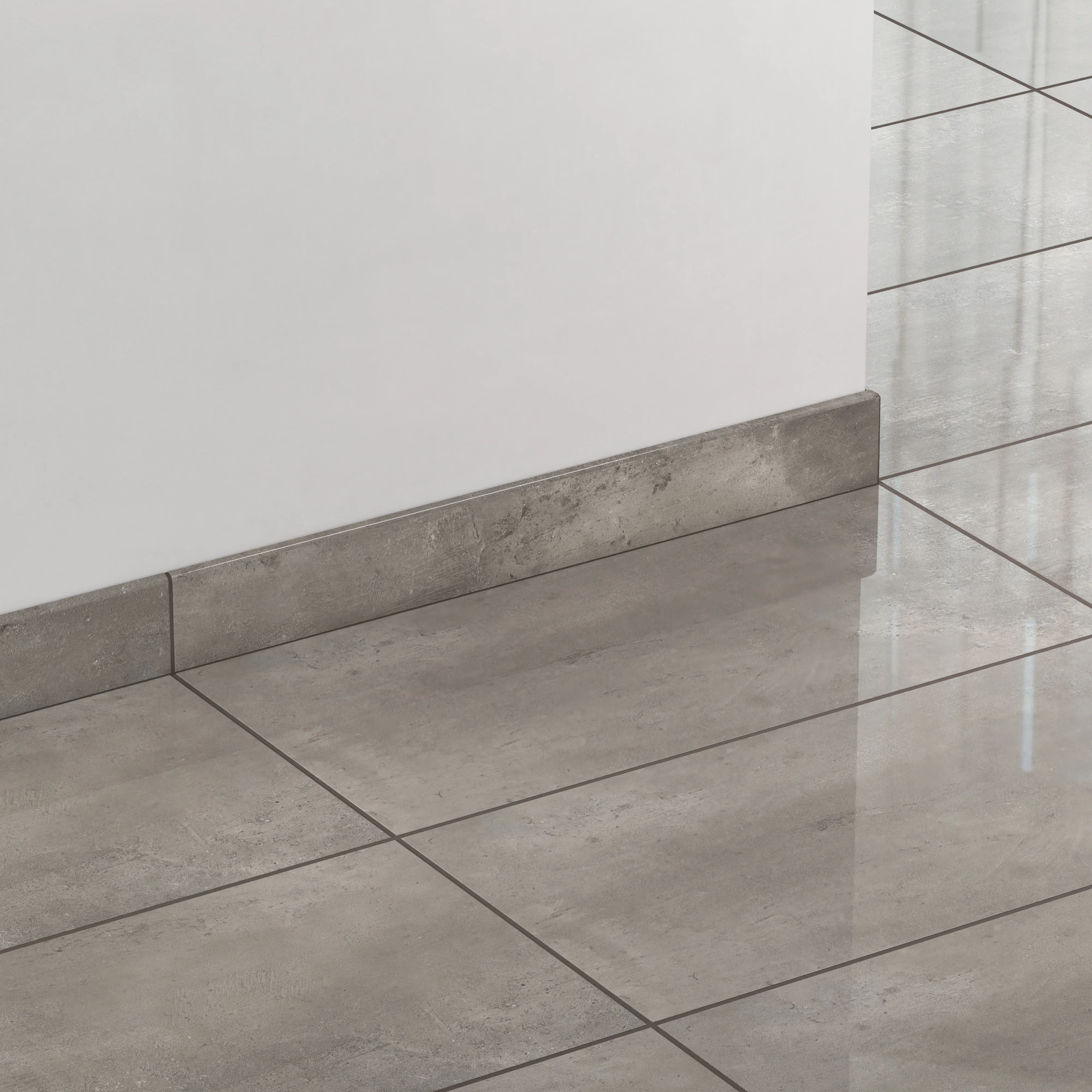 Ramsey 3 x 24 Polished Porcelain Bullnose Tile in Plumb - Image 3