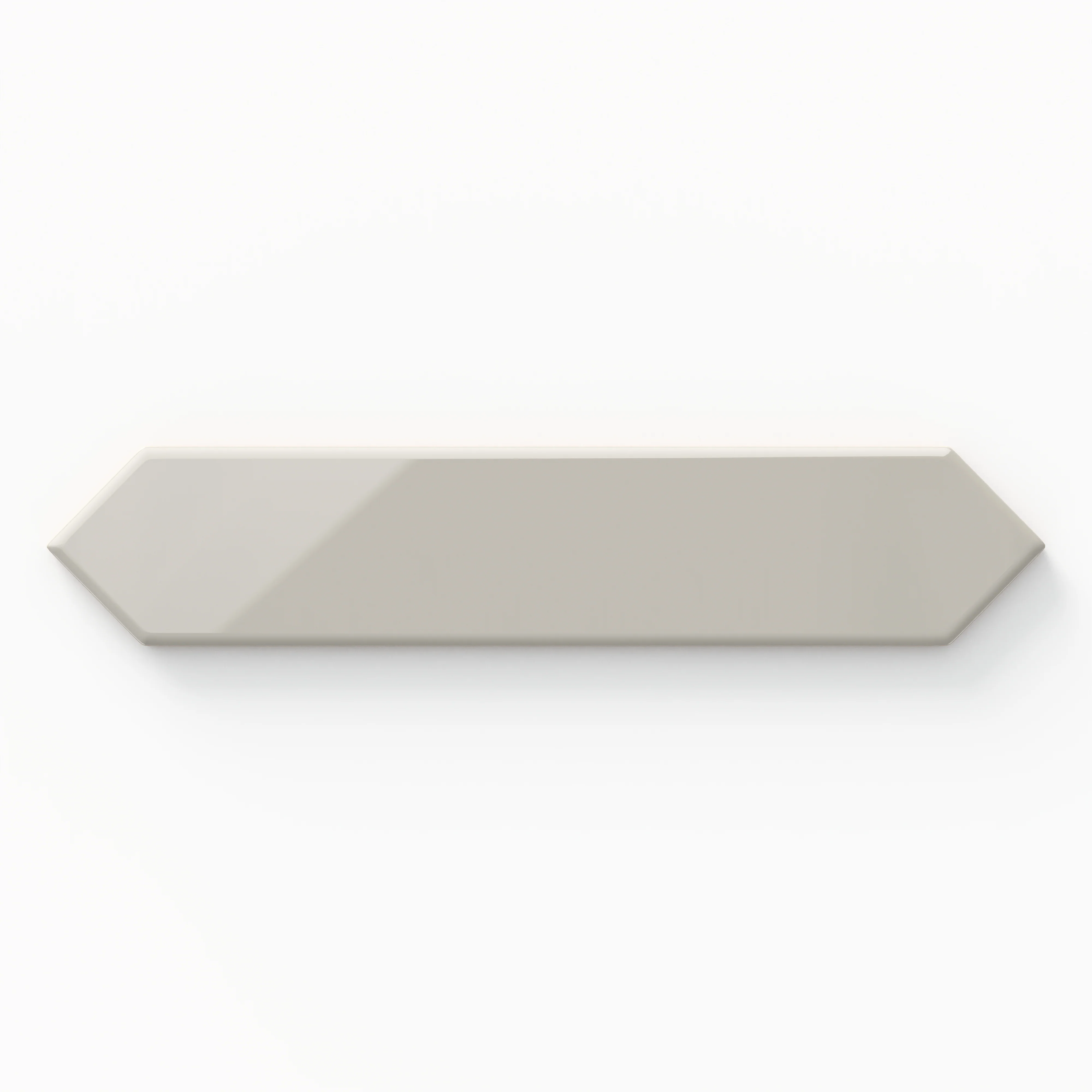 Reagan 2 x 10 Glossy Ceramic Picket Tile in Gris - Image 2