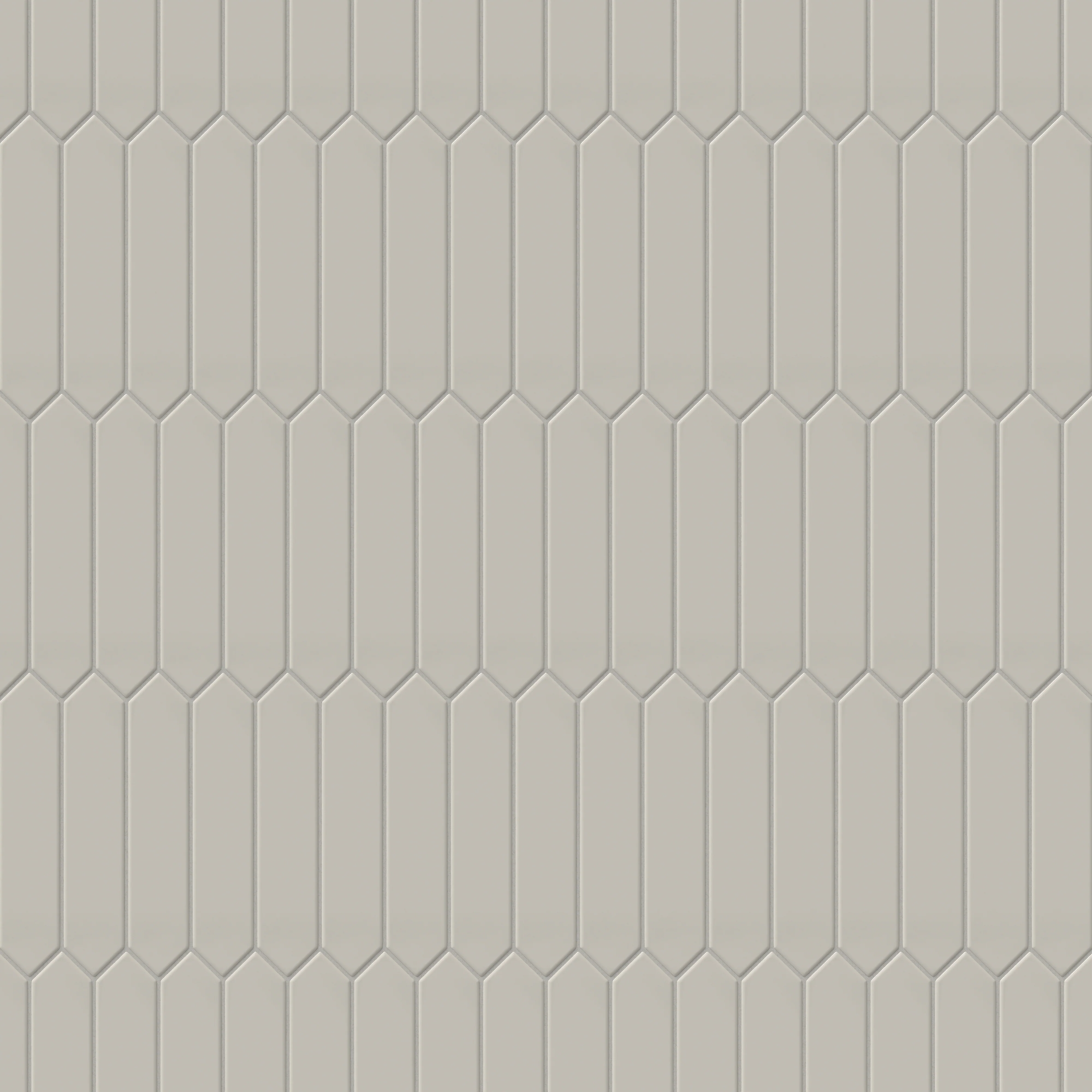 Reagan 2 x 10 Glossy Ceramic Picket Tile in Gris - Image 5