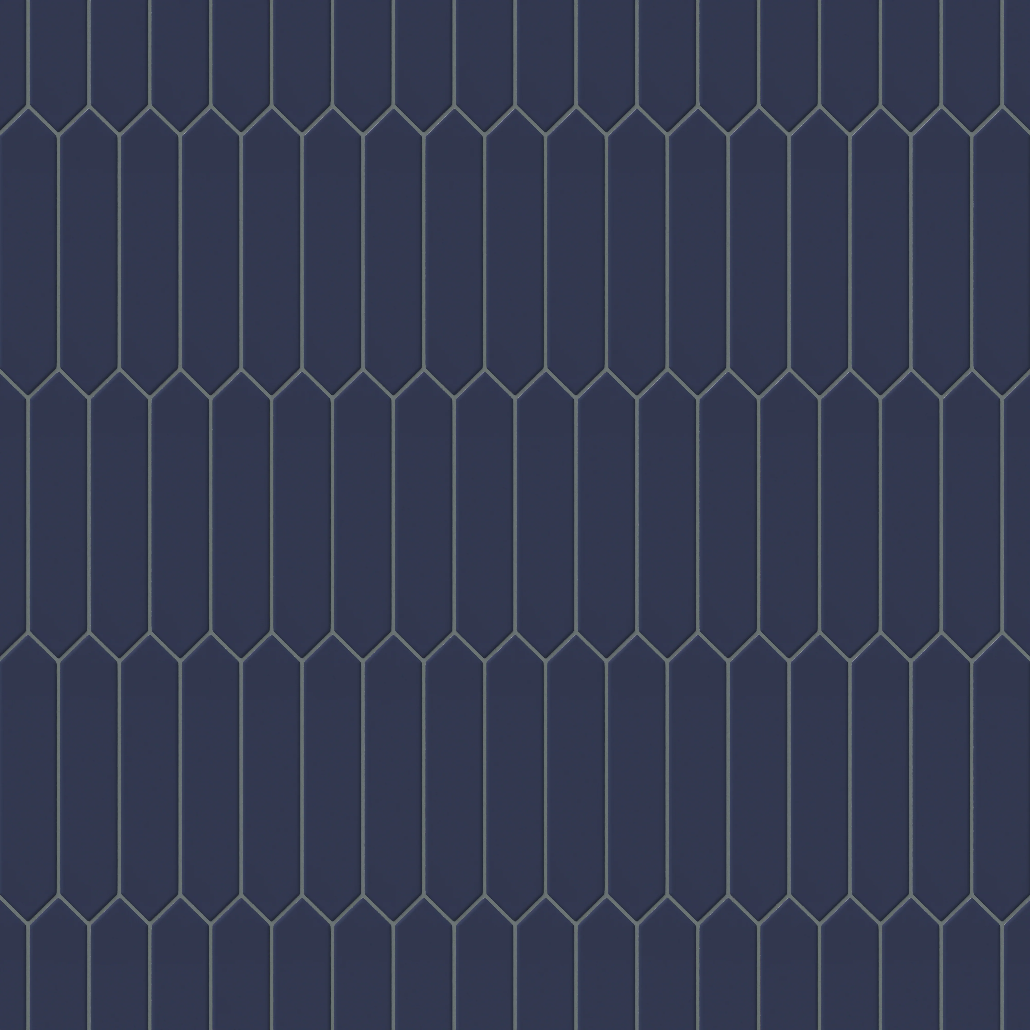 Reagan 2 x 10 Glossy Ceramic Picket Tile in Navy - Image 5