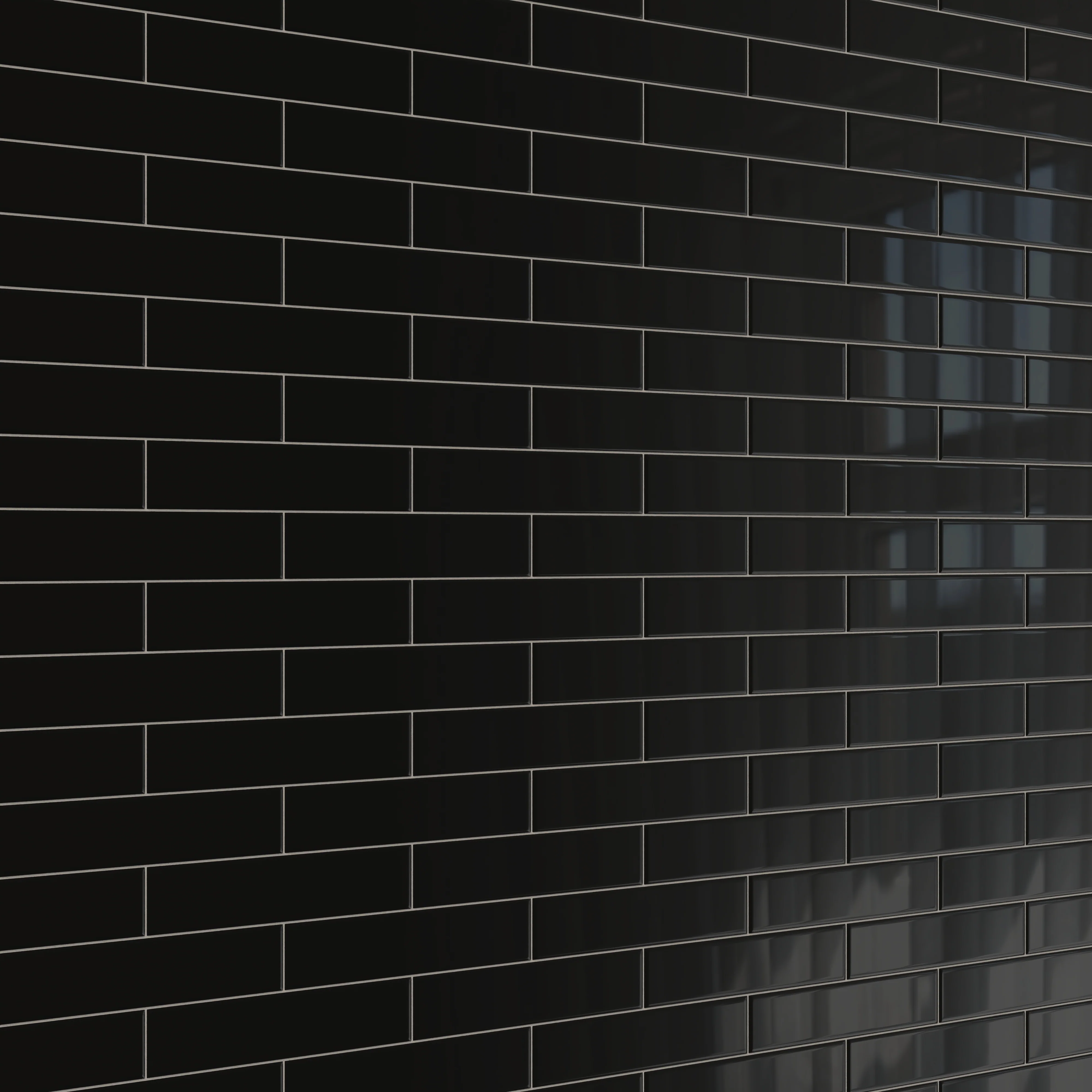Reagan 2 x 10 Glossy Ceramic Tile in Midnight - Image 7