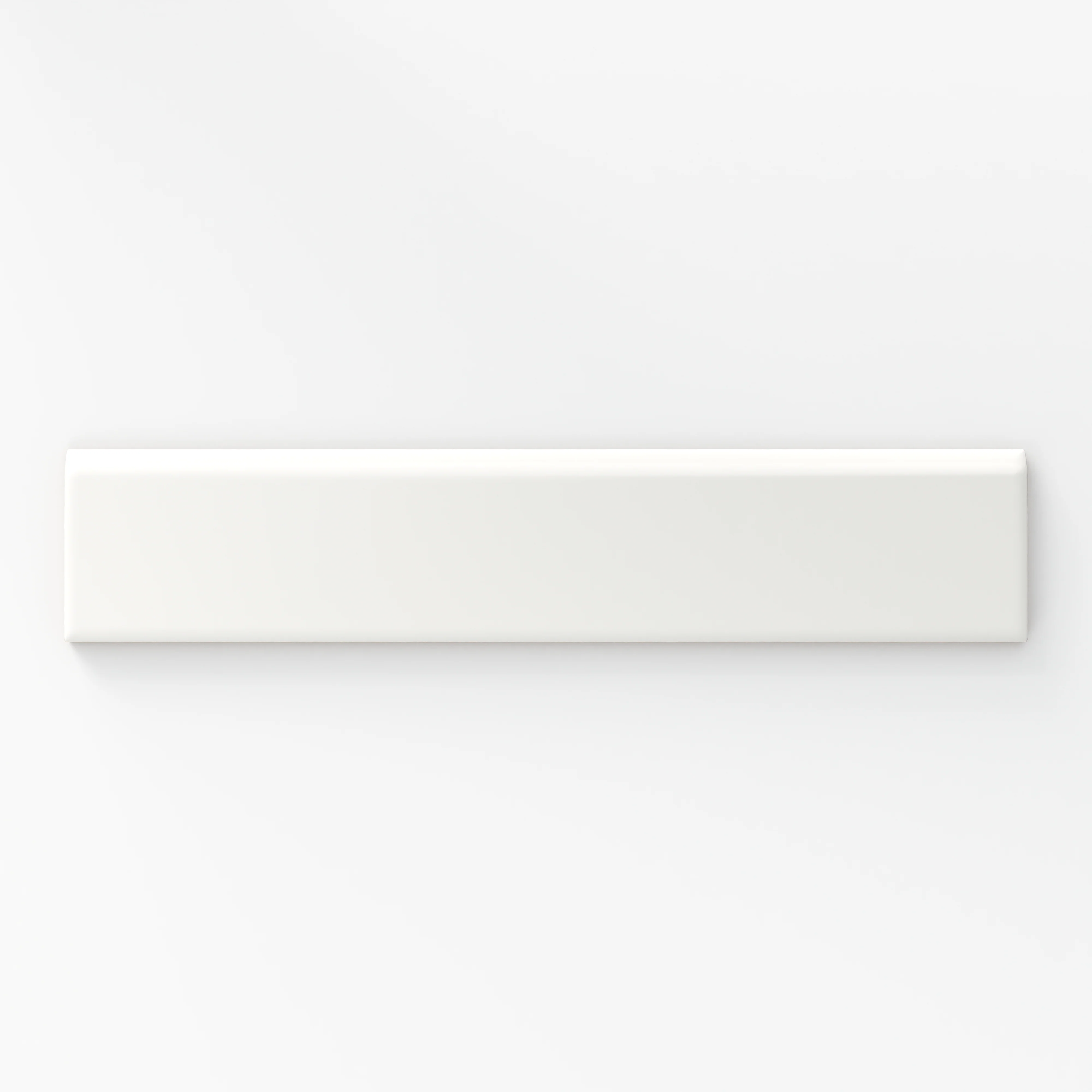 Reagan 2 x 10 Matte Ceramic Bullnose Tile in Blanco