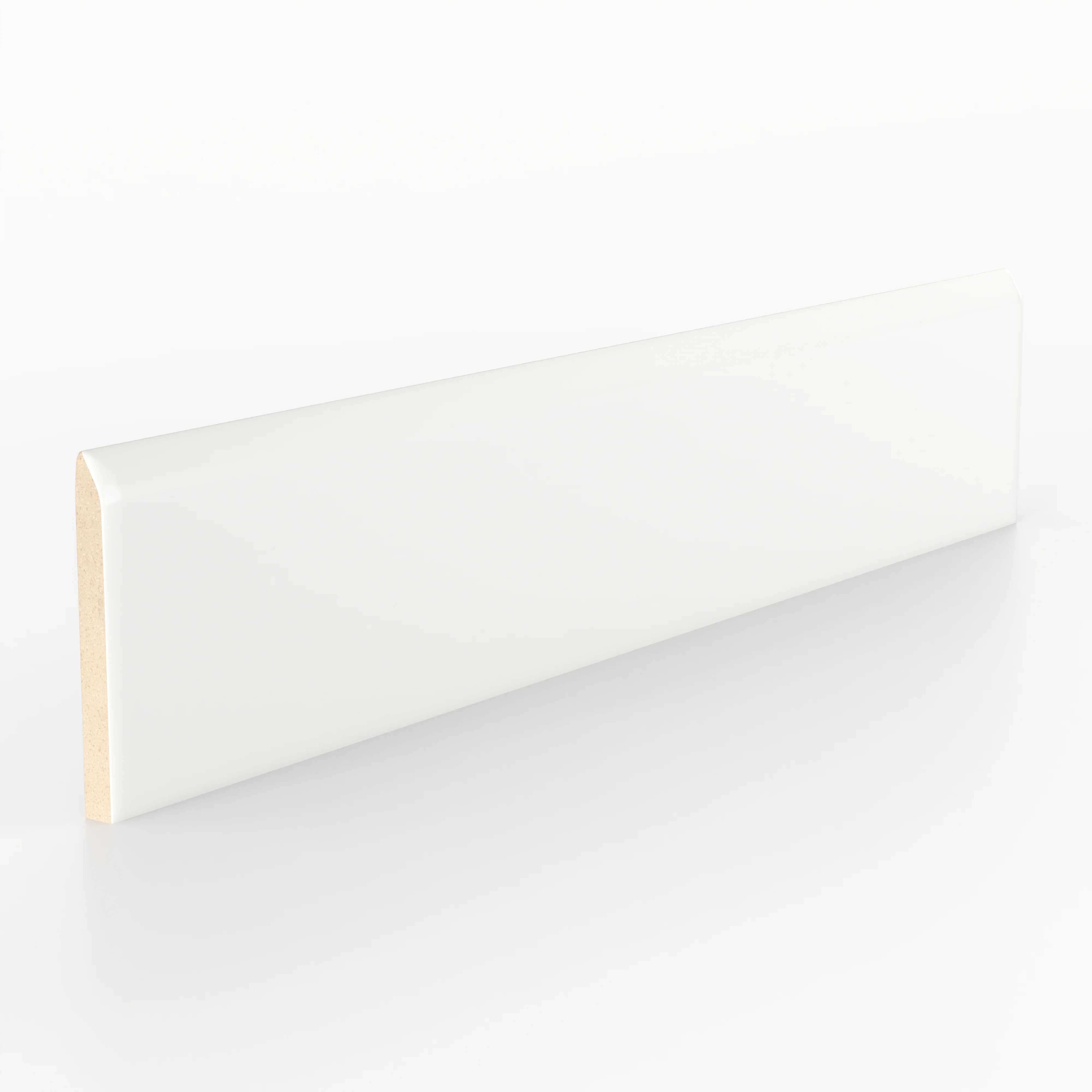 Reagan 2 x 10 Matte Ceramic Bullnose Tile in Blanco - Image 2