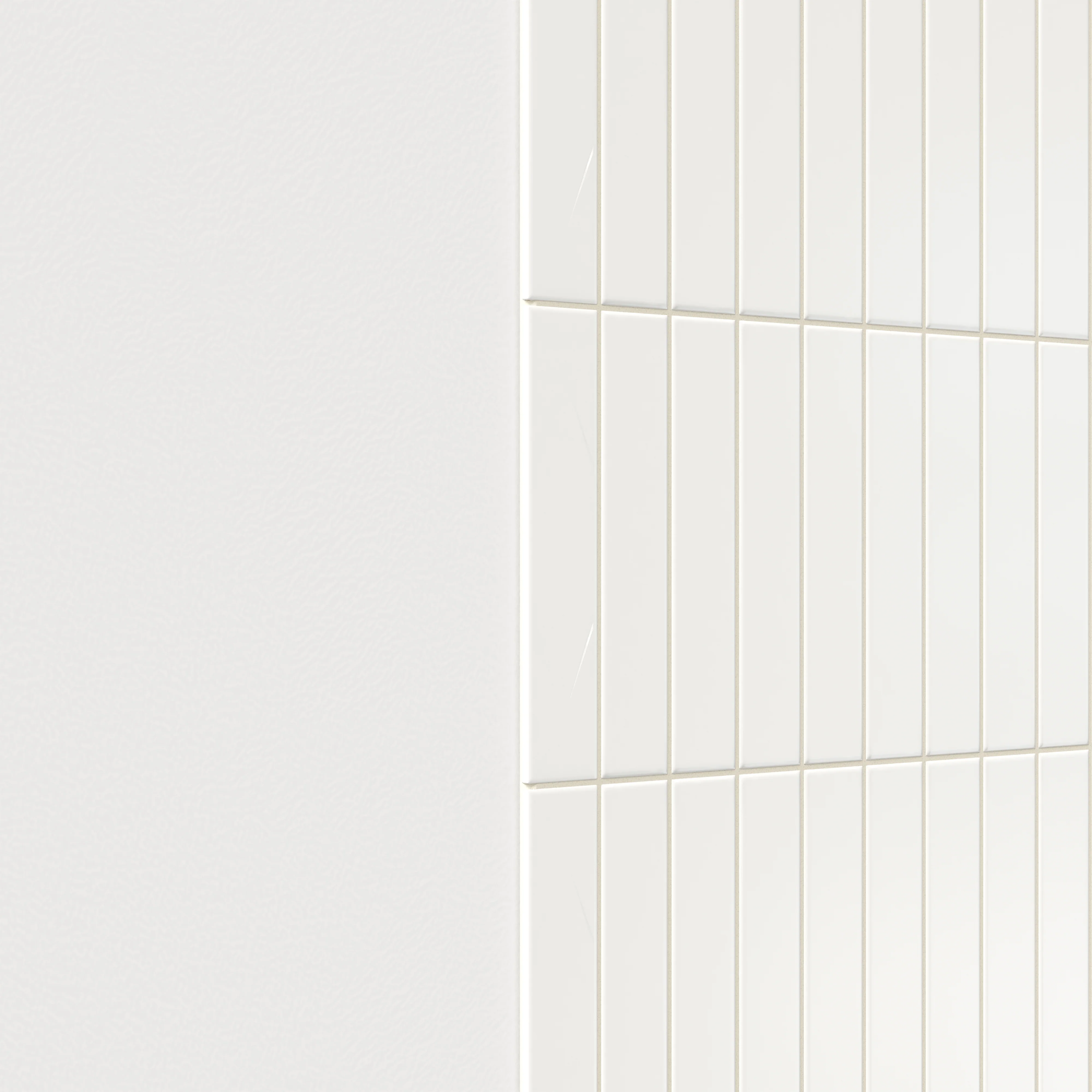 Reagan 2 x 10 Matte Ceramic Bullnose Tile in Blanco - Image 3