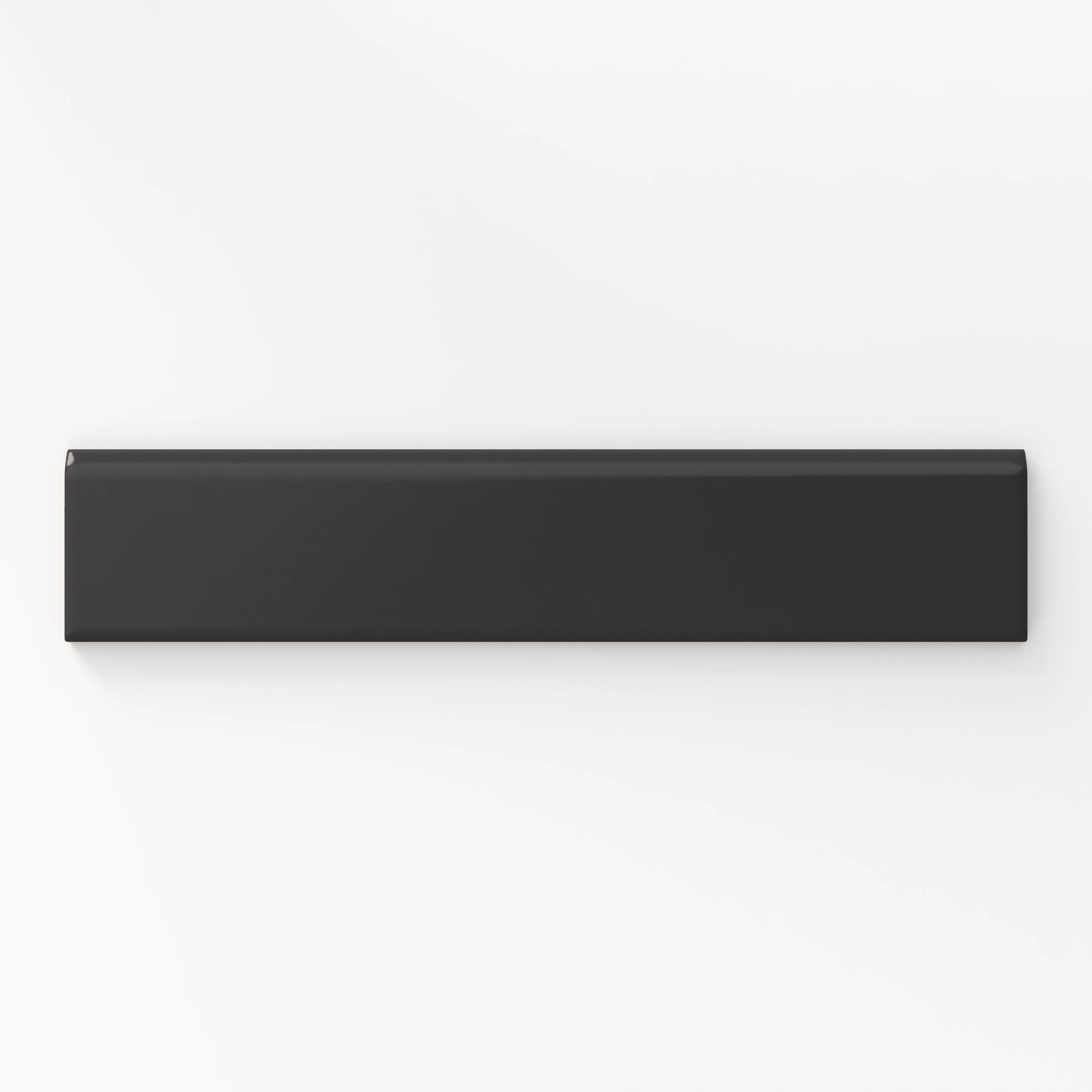 Reagan 2 x 10 Matte Ceramic Bullnose Tile in Midnight