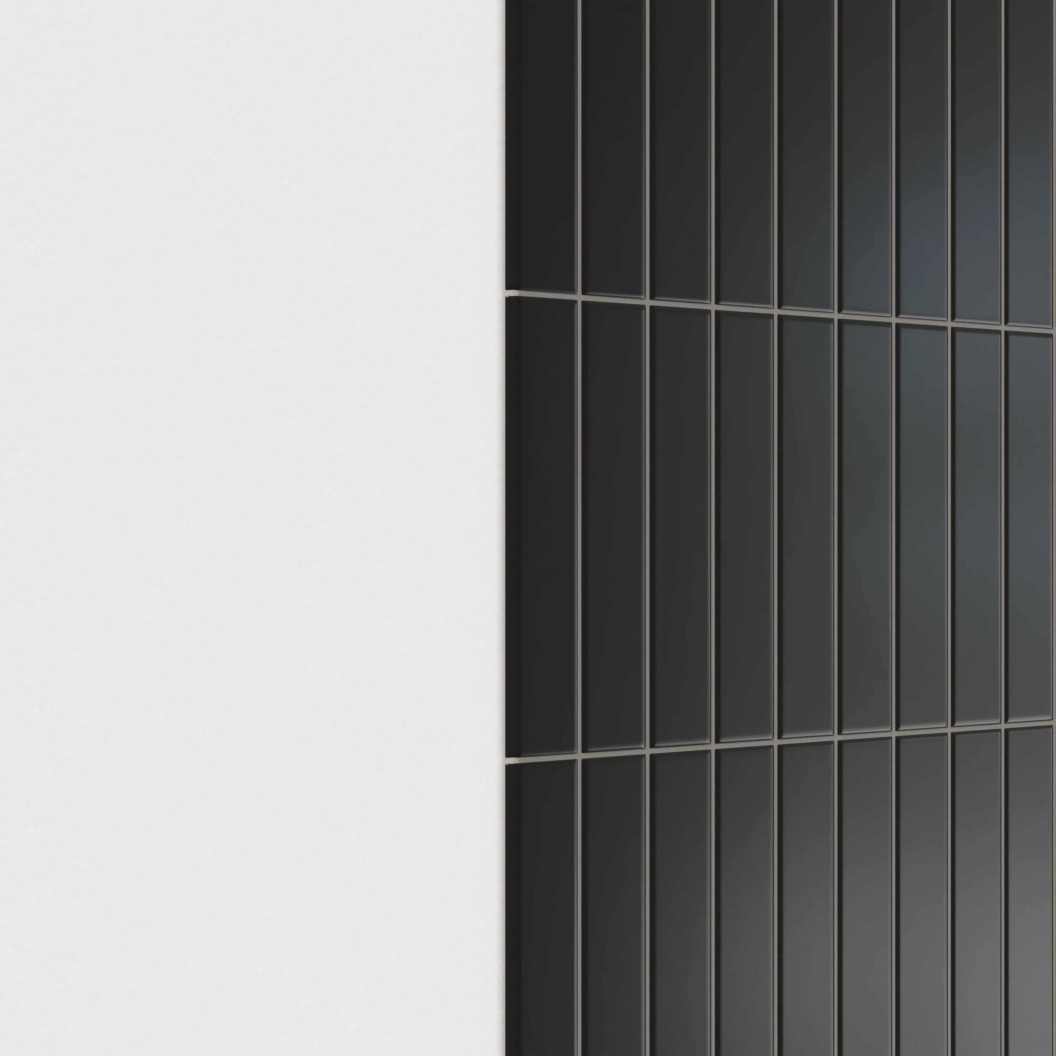 Reagan 2 x 10 Matte Ceramic Bullnose Tile in Midnight - Image 3
