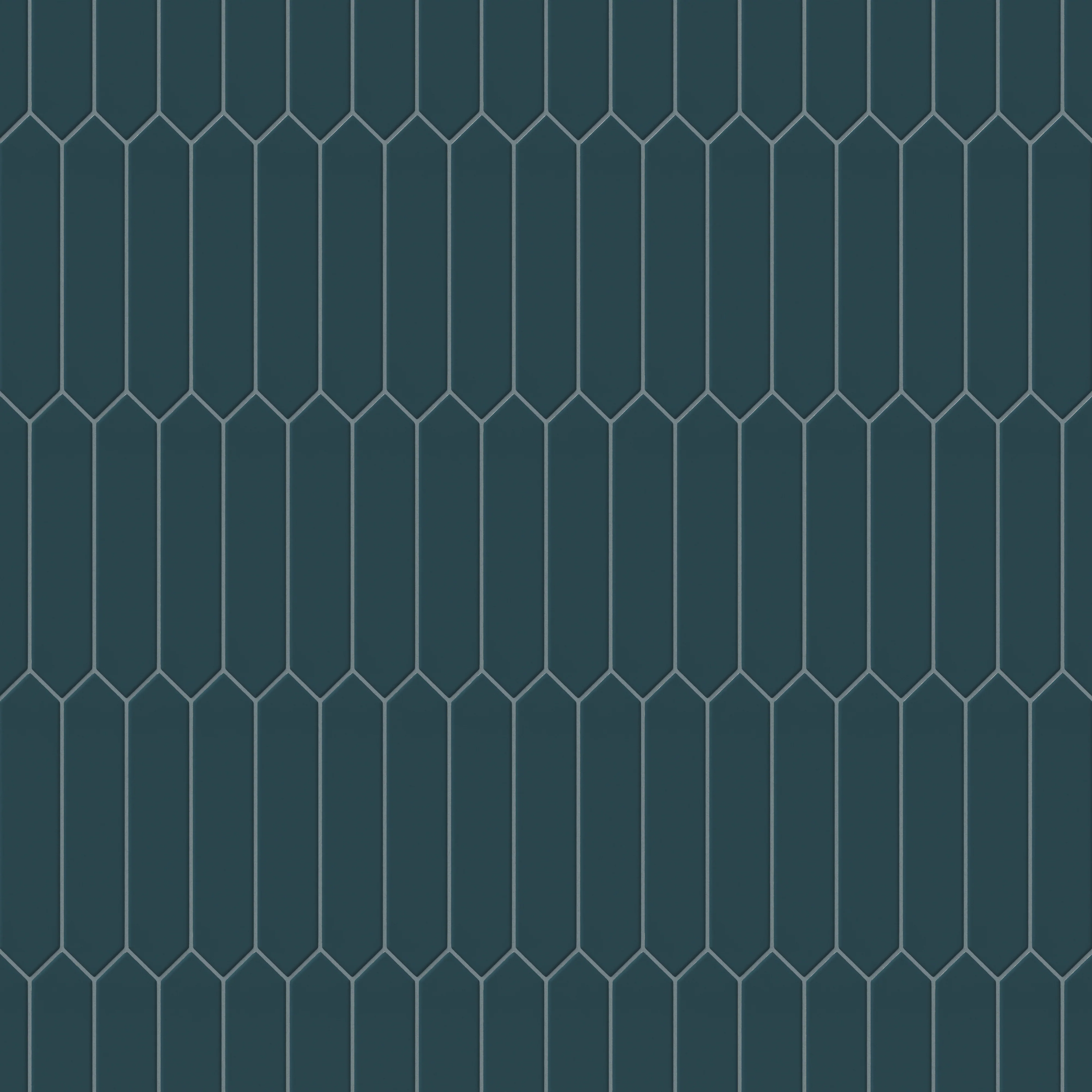 Reagan 2 x 10 Matte Ceramic Picket Tile in Teal - Image 6