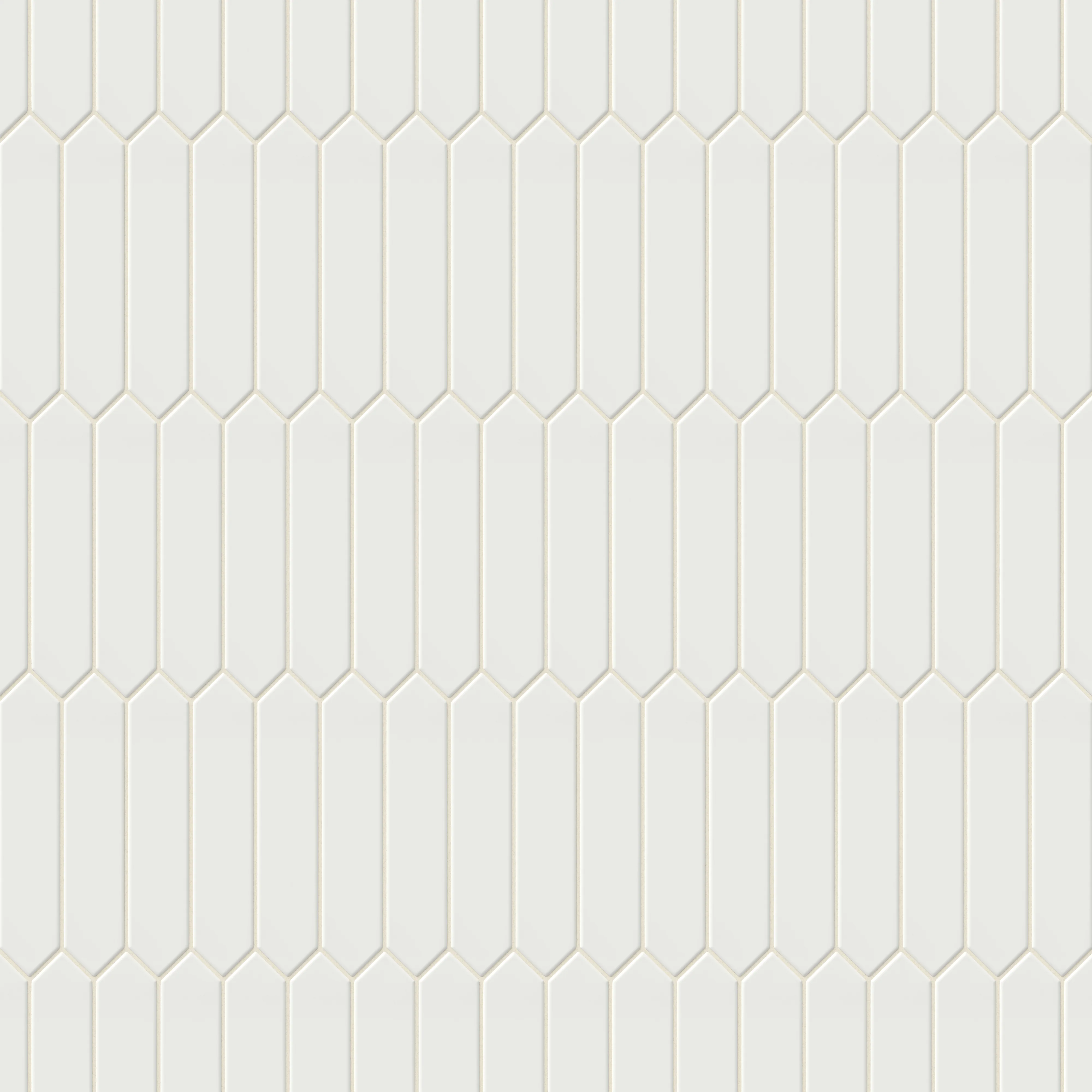 Reagan 2 x 10 Glossy Ceramic Picket Tile in Blanco - Image 5