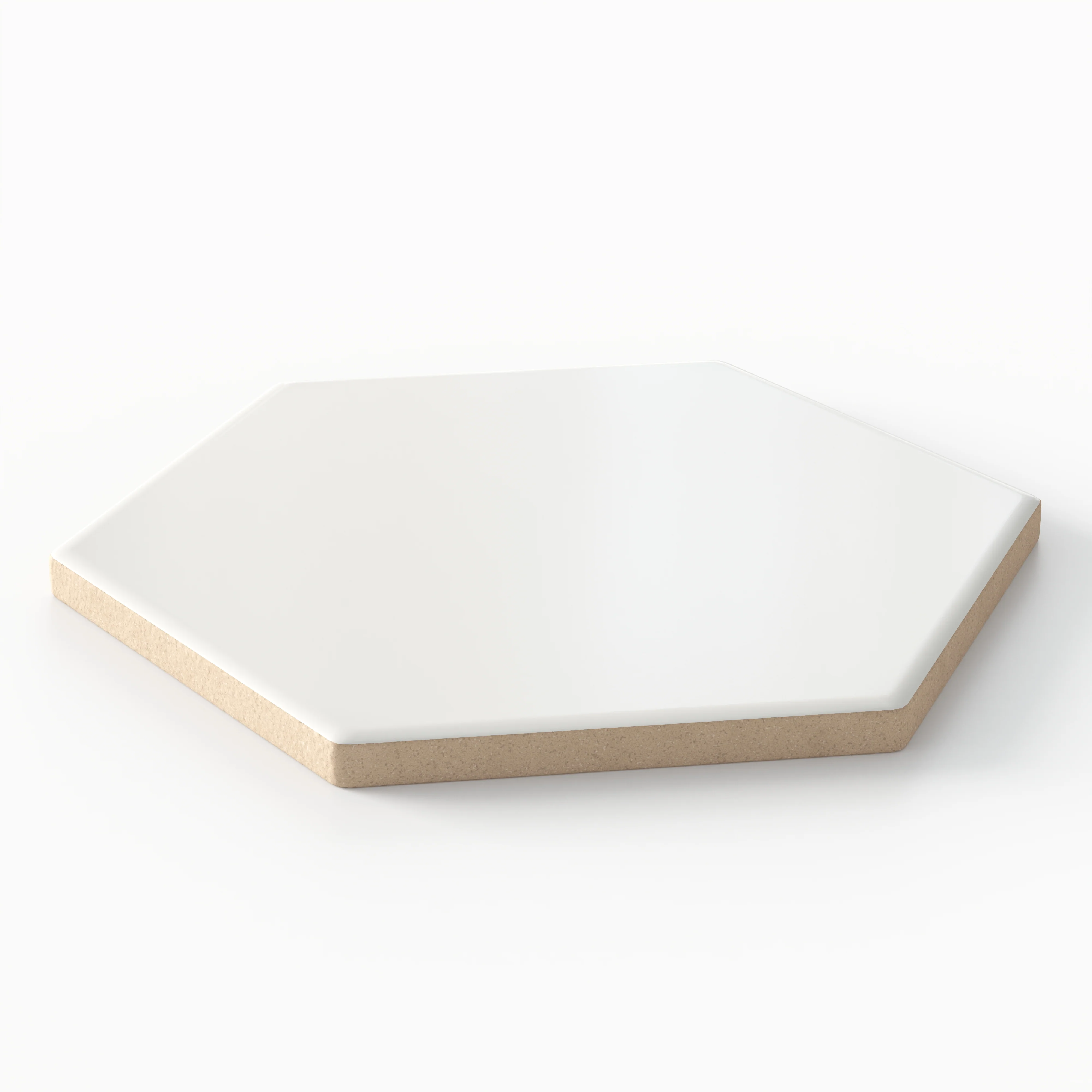 Reagan 5 x 6 Matte Porcelain Hexagon Tile in Blanco - Image 3
