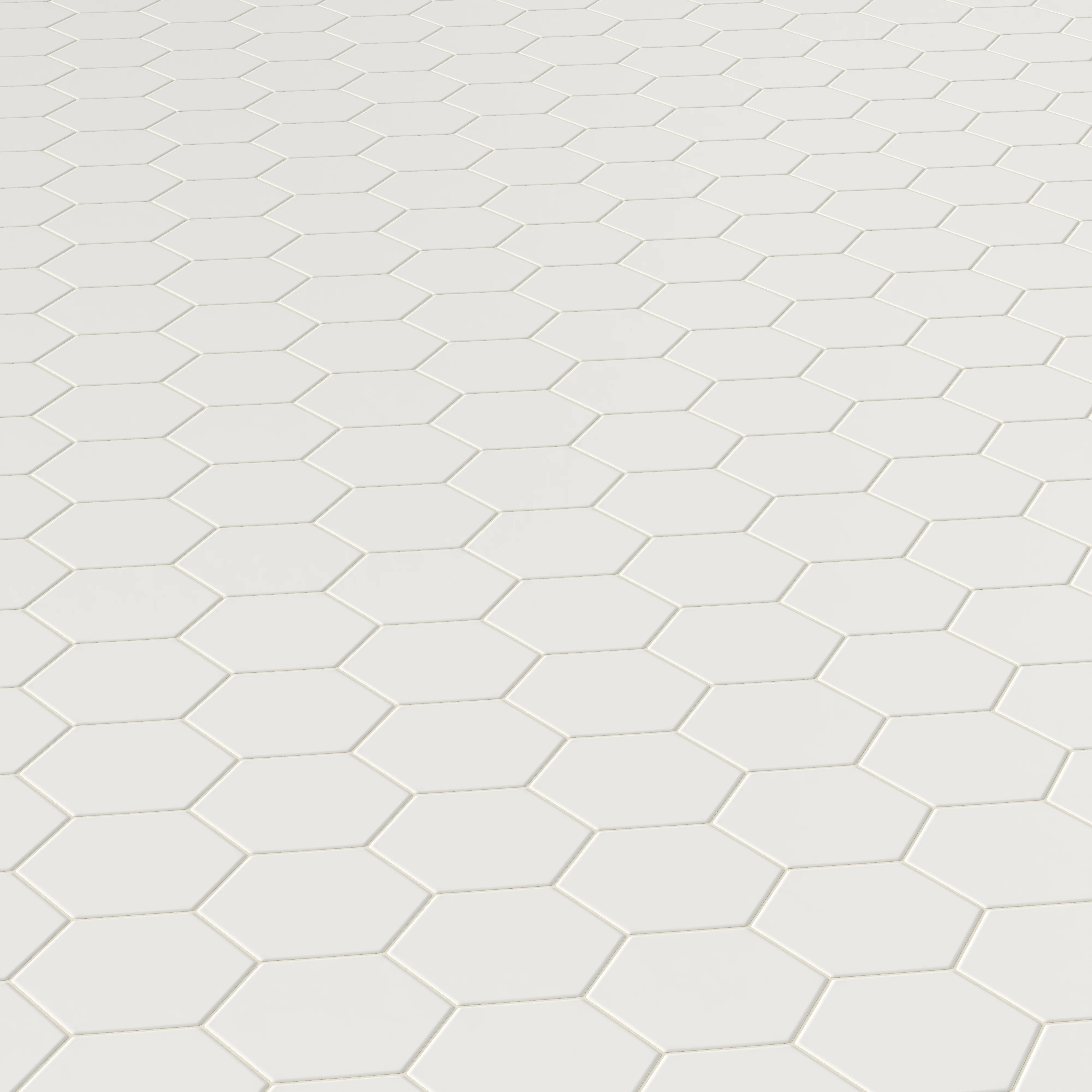 Reagan 5 x 6 Matte Porcelain Hexagon Tile in Blanco - Image 4