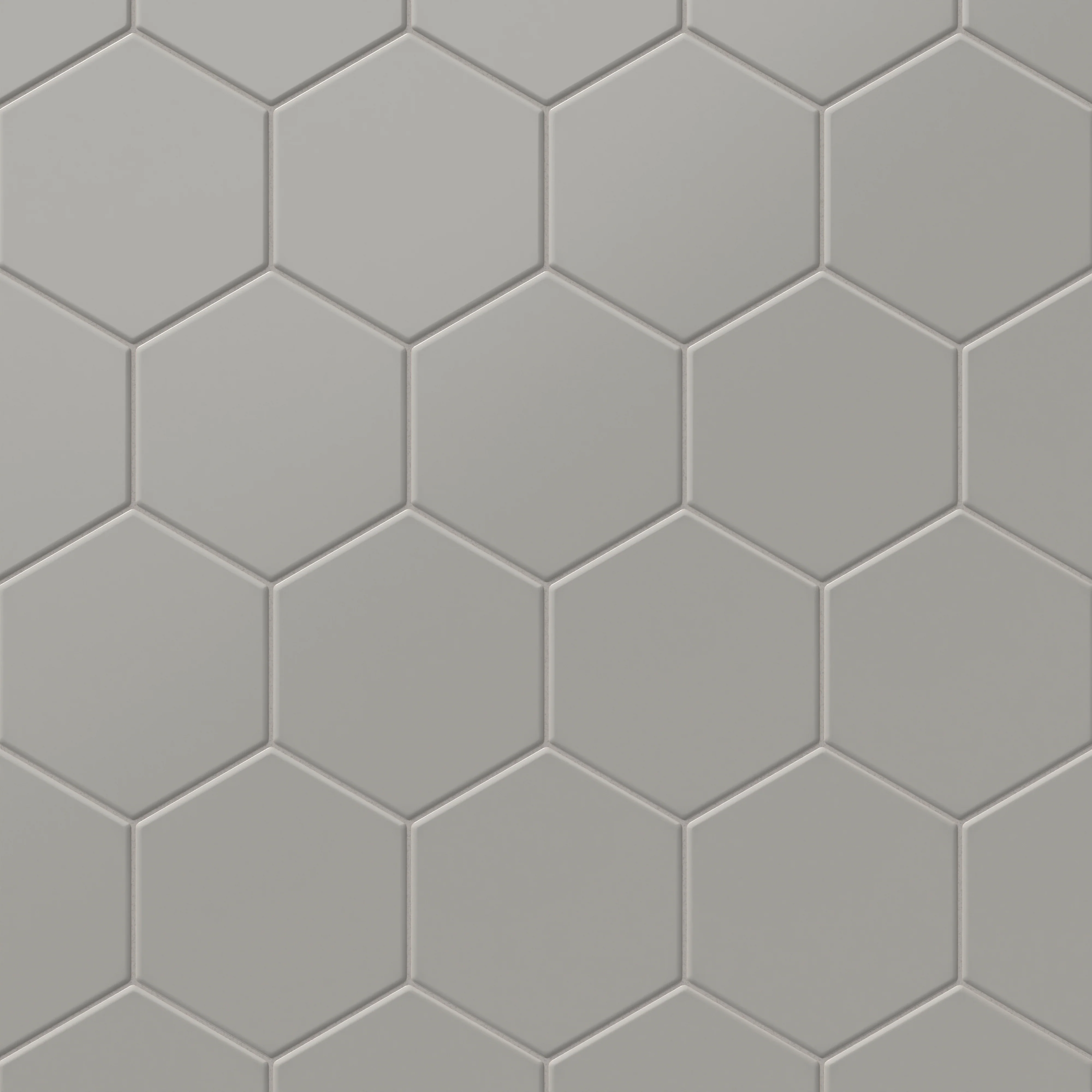 Reagan 5 x 6 Matte Porcelain Hexagon Tile in Acero