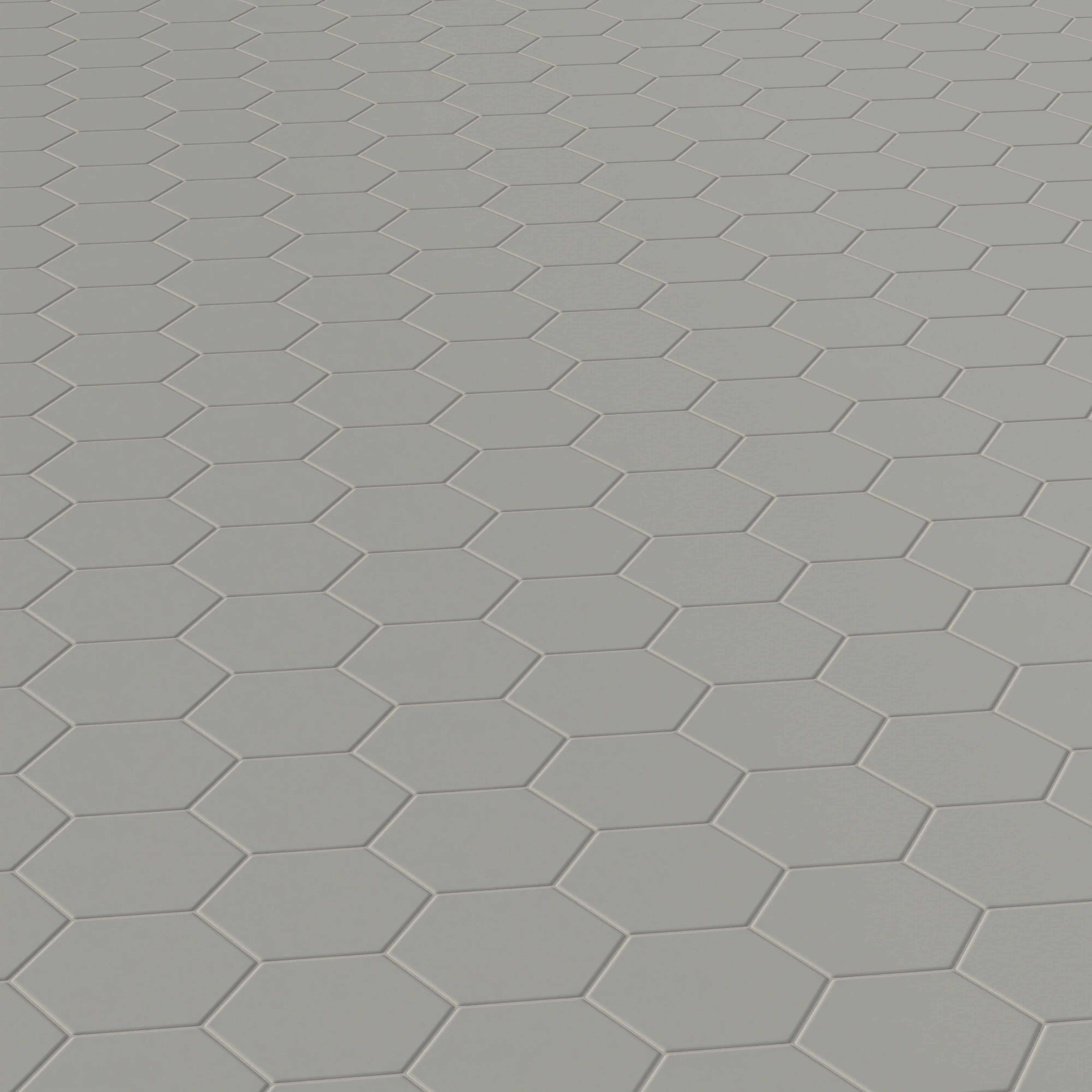 Reagan 5 x 6 Matte Porcelain Hexagon Tile in Acero - Image 4