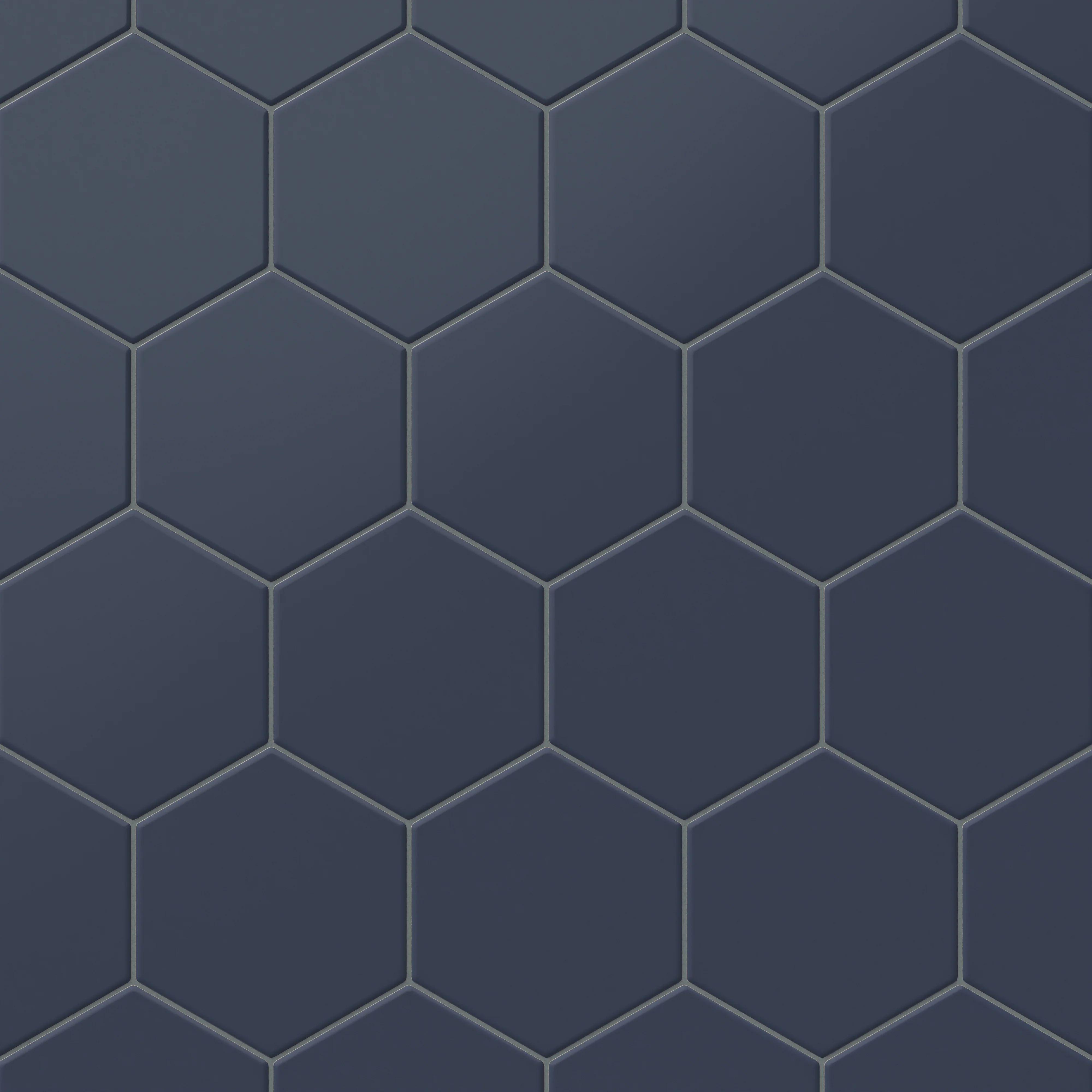 Reagan 5 x 6 Matte Porcelain Hexagon Tile in Navy