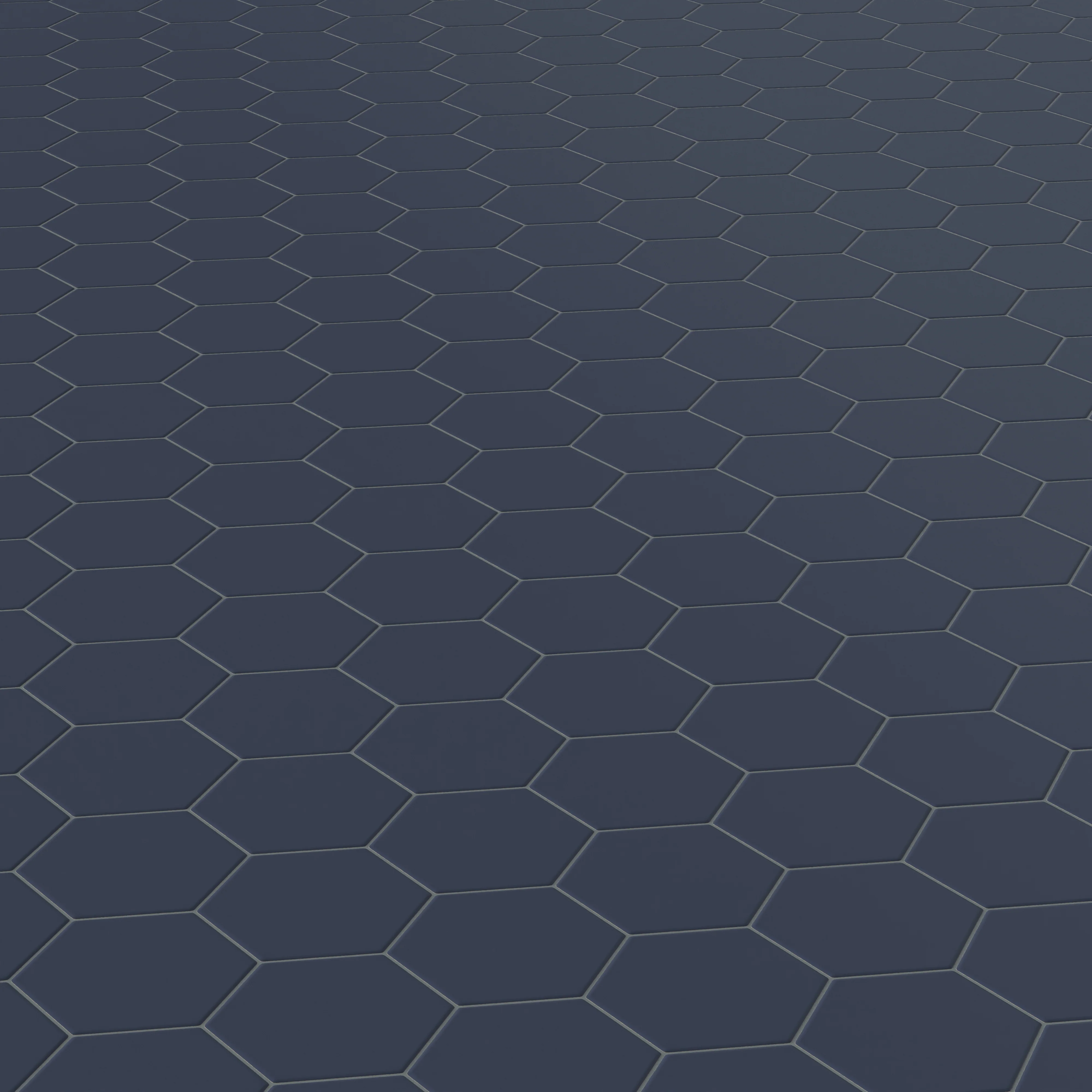 Reagan 5 x 6 Matte Porcelain Hexagon Tile in Navy - Image 4
