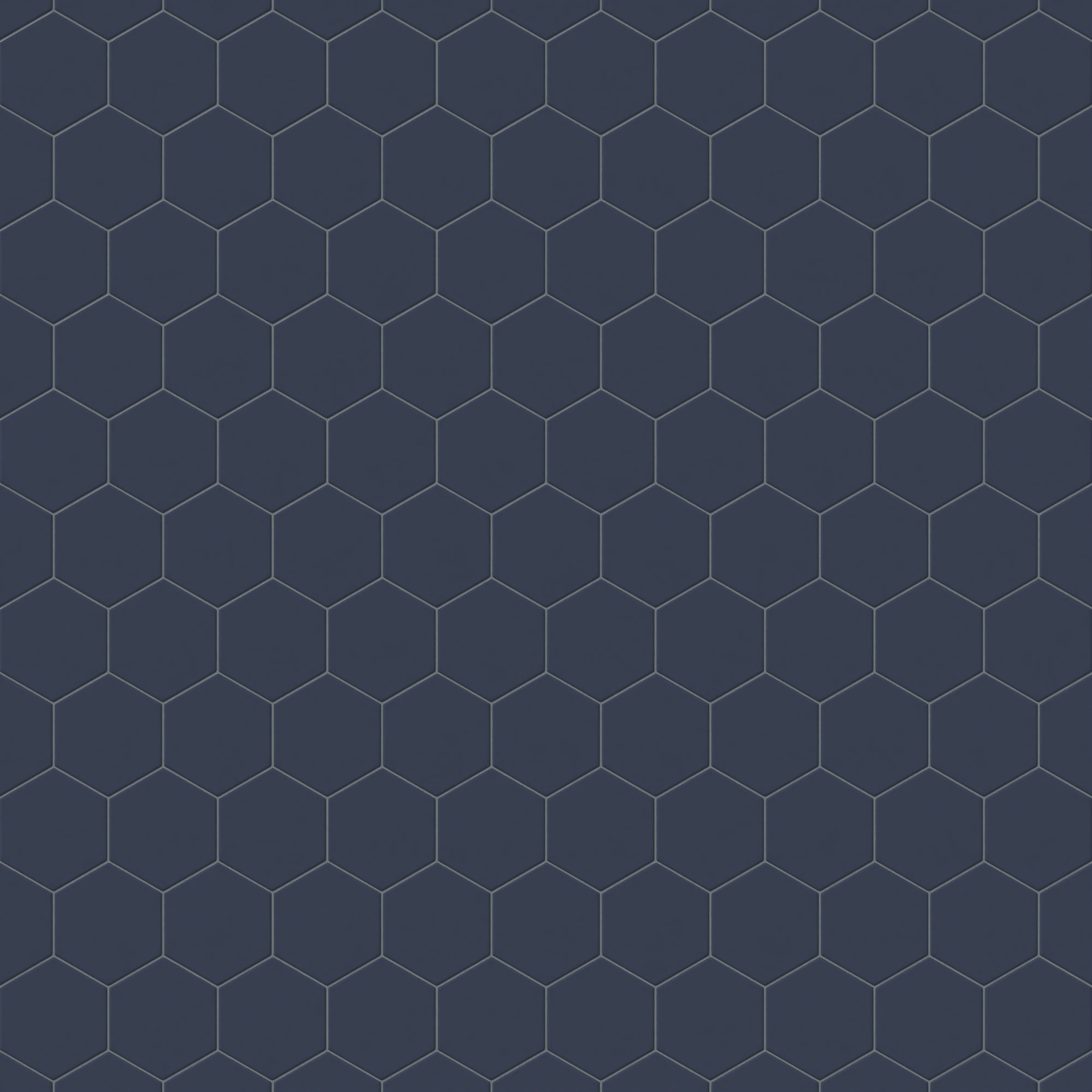 Reagan 5 x 6 Matte Porcelain Hexagon Tile in Navy - Image 5