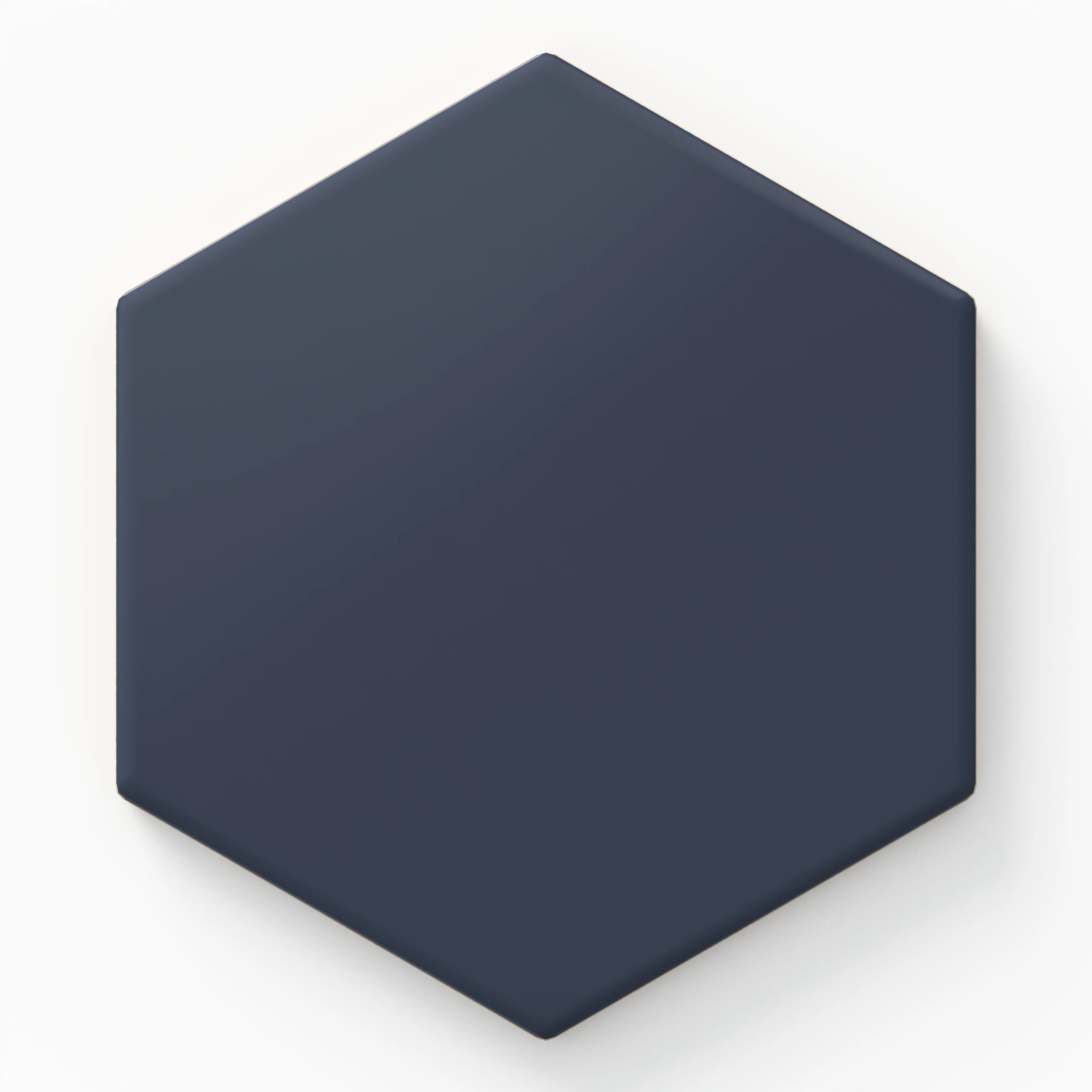 Reagan 5 x 6 Matte Hexagon in Navy Sample