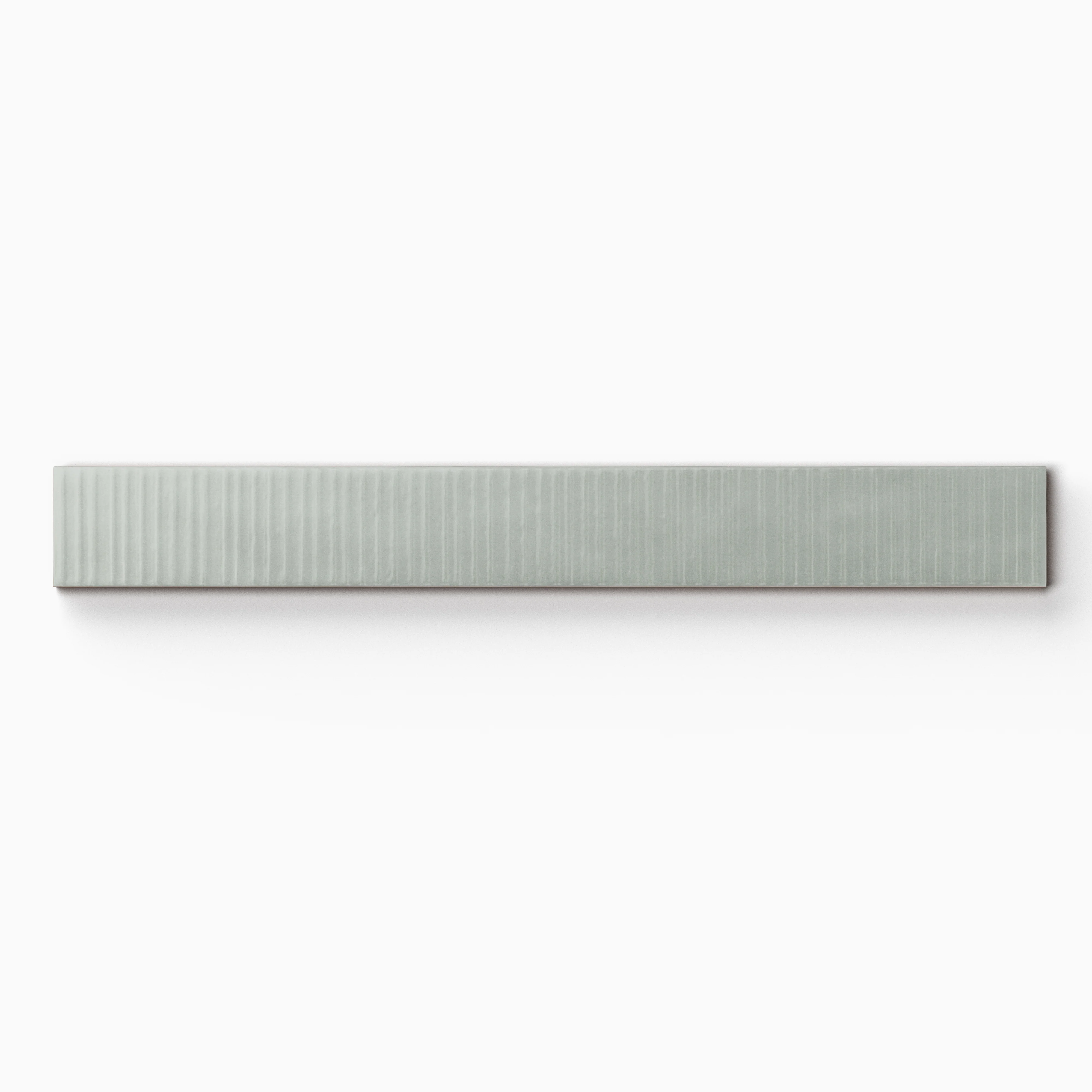 Remi 2 x 17 Glossy Ceramic Tile in Pistachio Deco - Image 3