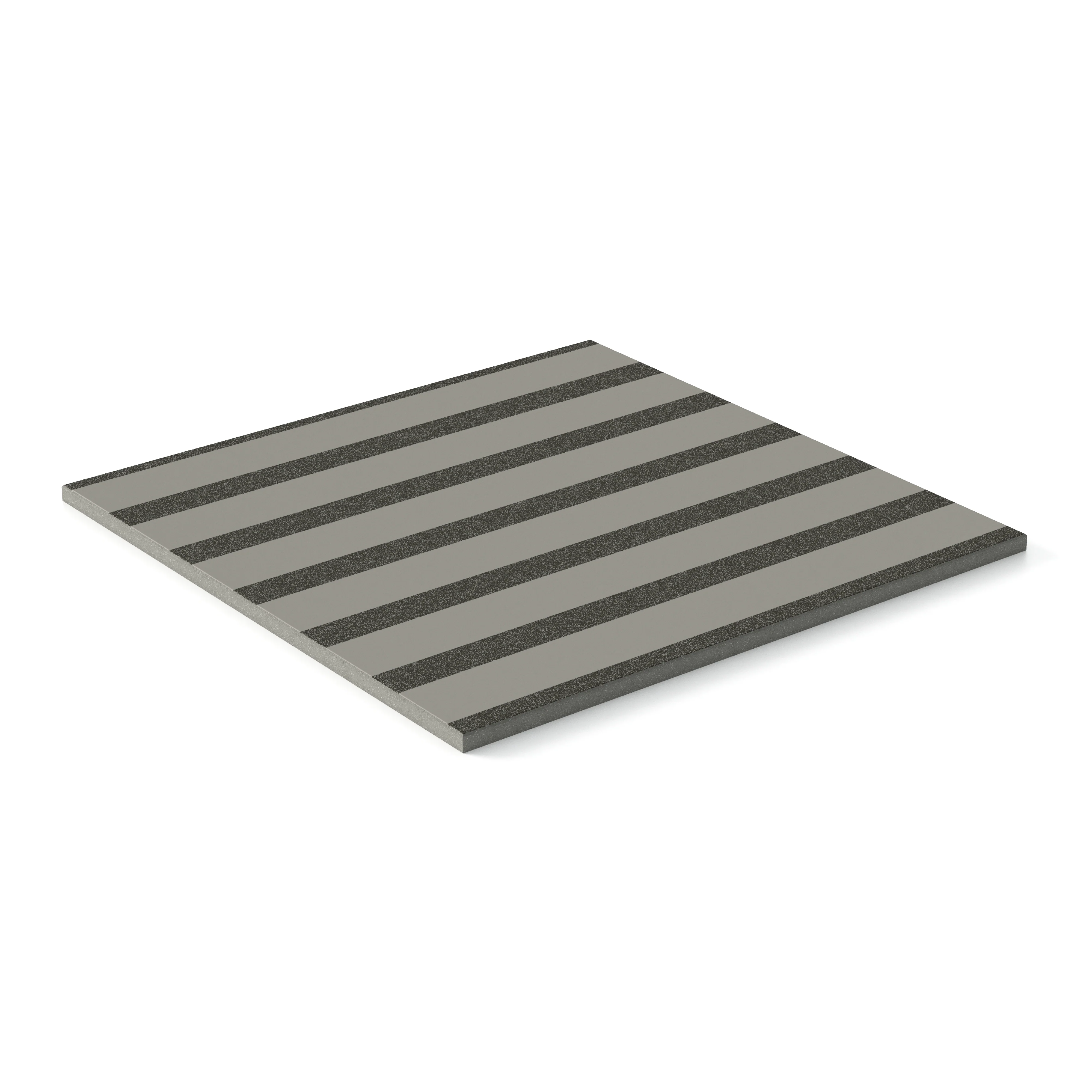 Riley 12 x 12 Matte Porcelain Tile in Striped Pattern Charcoal - Image 3