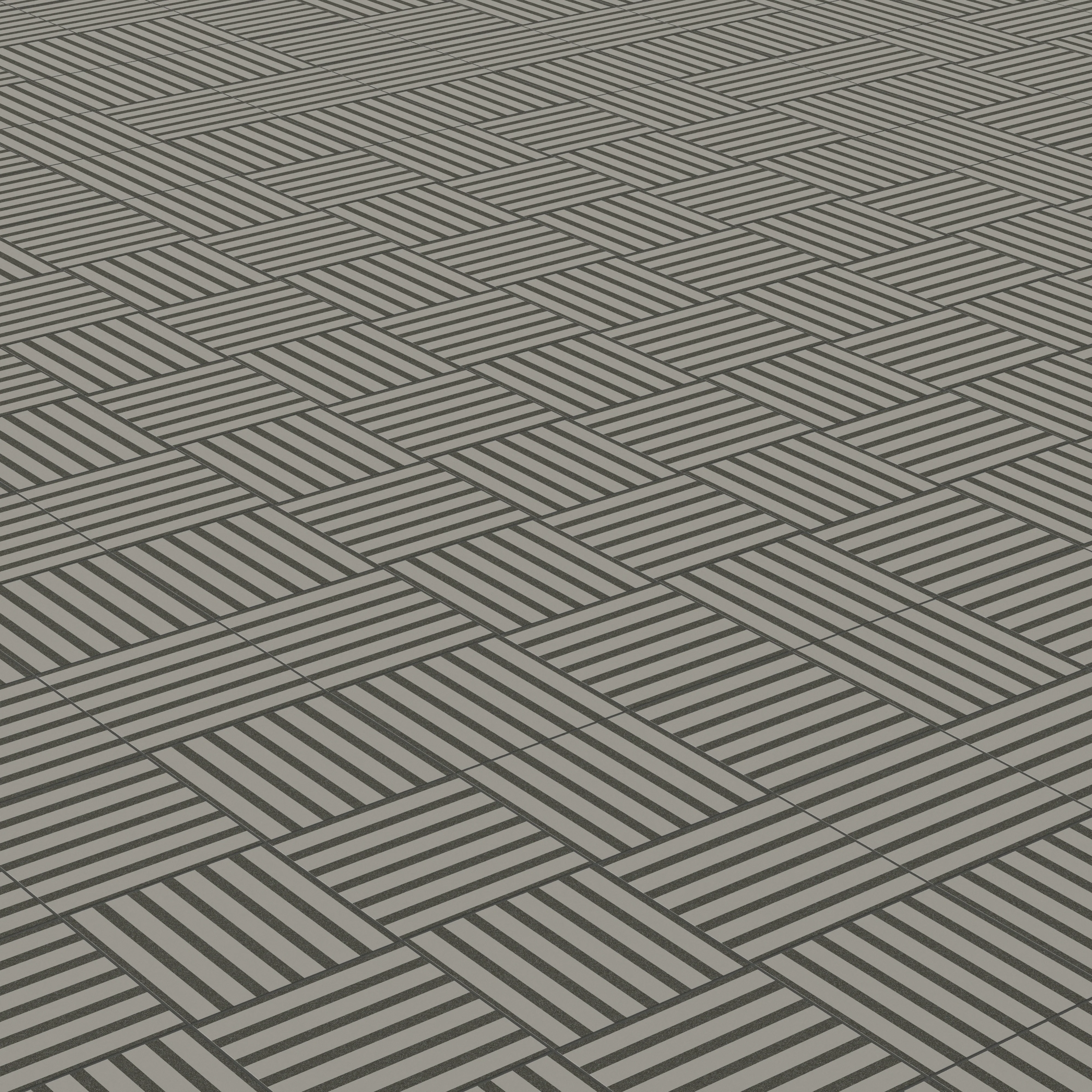 Riley 12 x 12 Matte Porcelain Tile in Striped Pattern Charcoal - Image 4