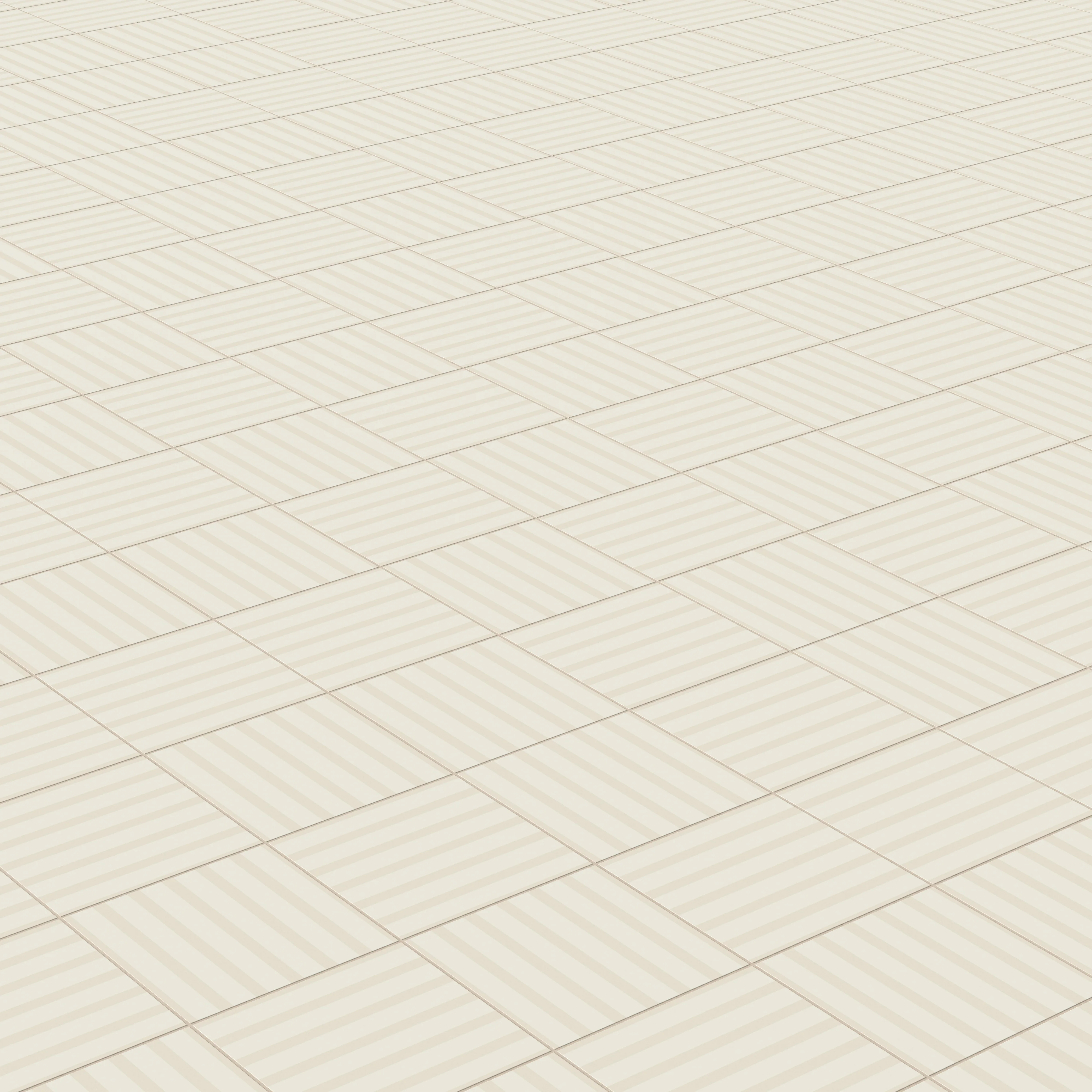 Riley 12 x 12 Matte Porcelain Tile in Striped Pattern Cream - Image 6